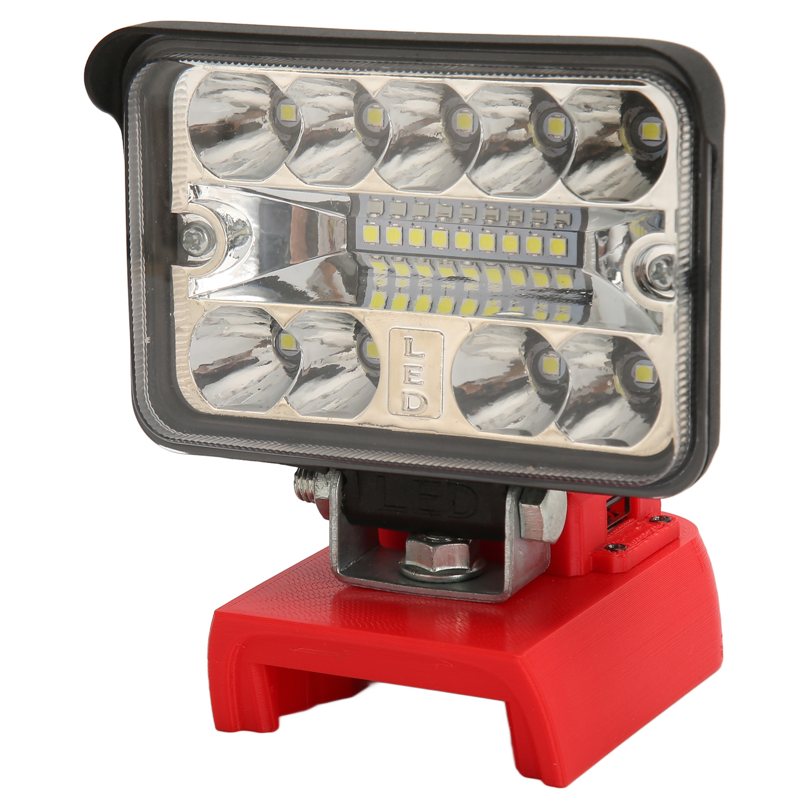 Wiederaufladbare Quadratische Led-arbeitsleuchte (7,6 Cm), 18 Leds, 2800 Lm, 54 W, Hohe Leistung, Recycelbar Und Wiederverwendbar.