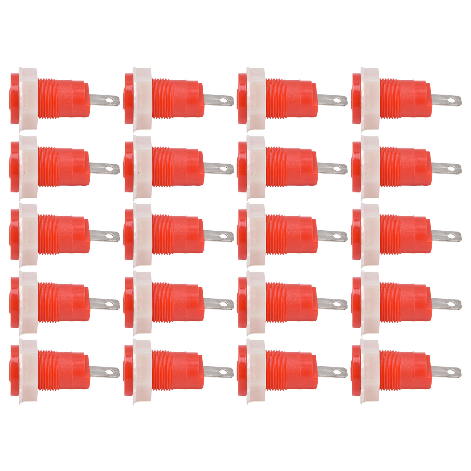 Packung Mit 20 Messing-bananenstecker-klemmenblöcken, Schweißsicher, Mit Erdungsanschluss, 4 Mm, 402 1 Kv, 32 A
