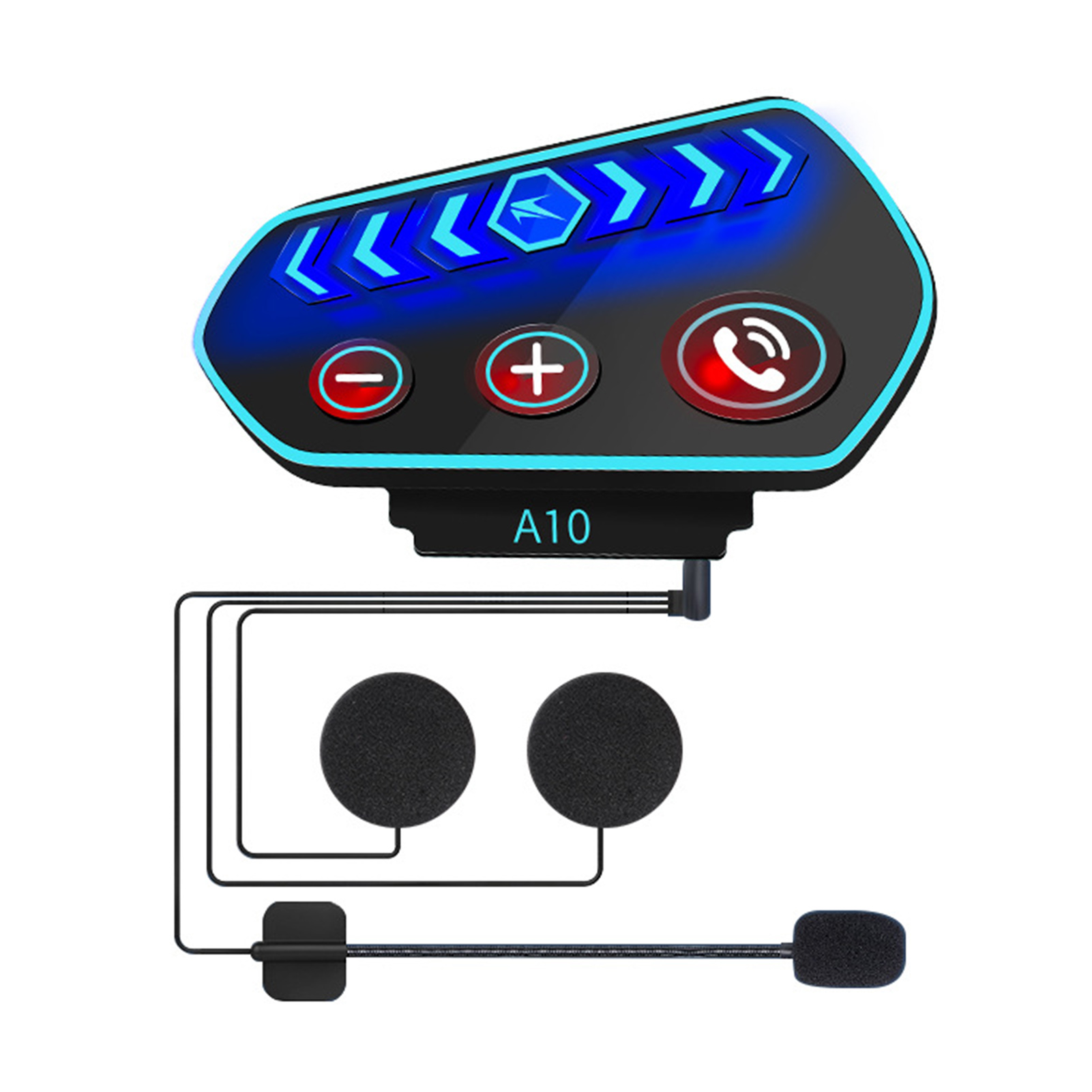 Professionelles Bluetooth-headset Für Motorradhelme Mit Geräuschunterdrückung, Kabellos, Ip67 Wasserdicht Und Integrierter Gegensprechanlage.