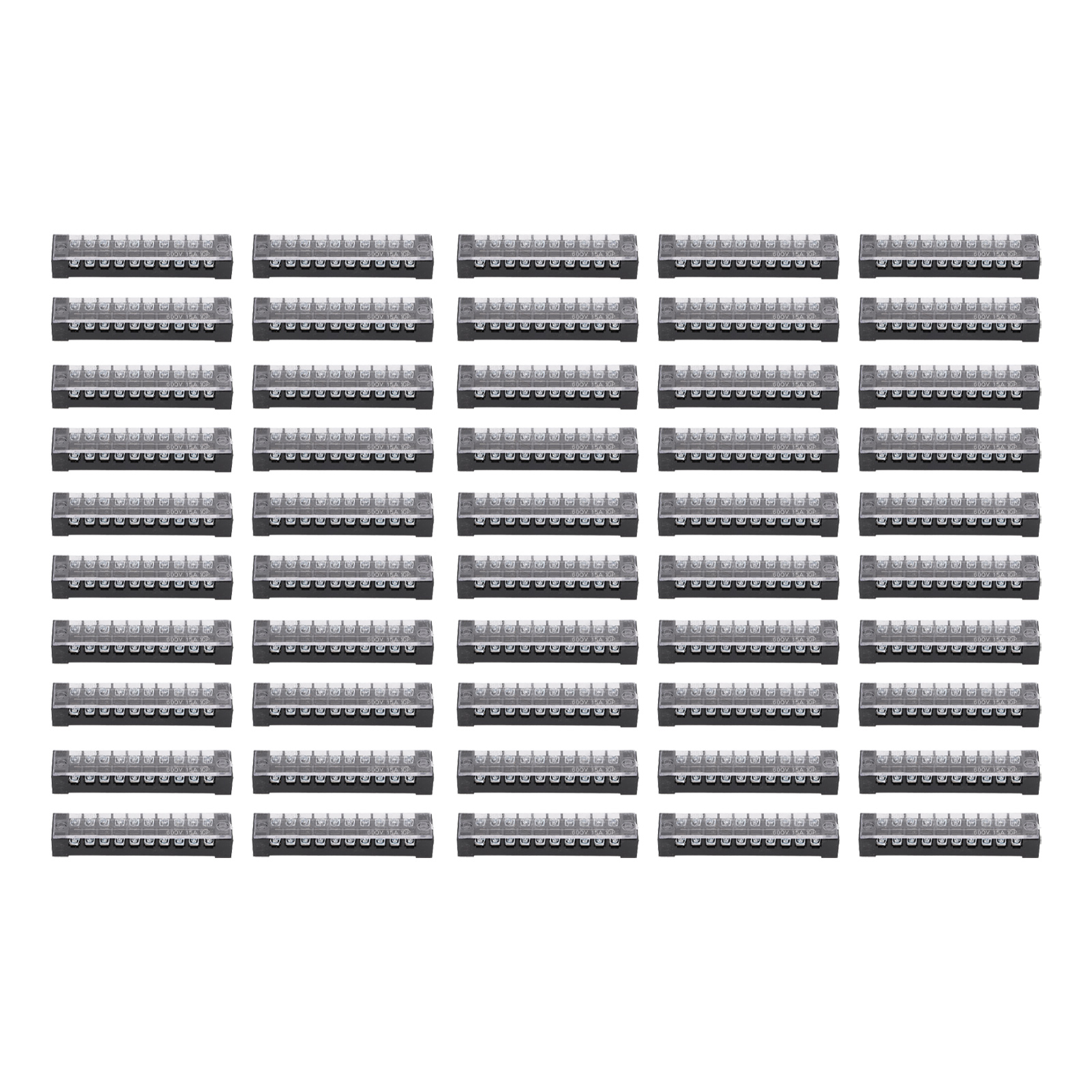 Packung Mit 50 Klemmenblöcken, Kompakten Und Praktischen Kabelverbindern, Die Eine Stabile Und Zuverlässige Elektrische Leitfähigkeit Gewährleisten, Für Industrielle Anwendungen (5 A, 600 V).