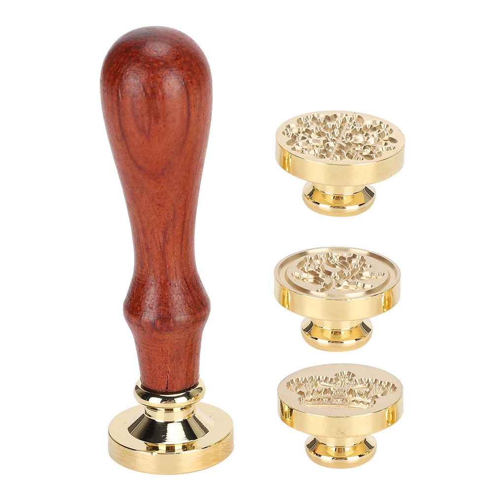 Wachsstempelset Im Retro-stil Mit Einem Schneebedeckten Blumenkranz-motiv, Bastelbedarf
