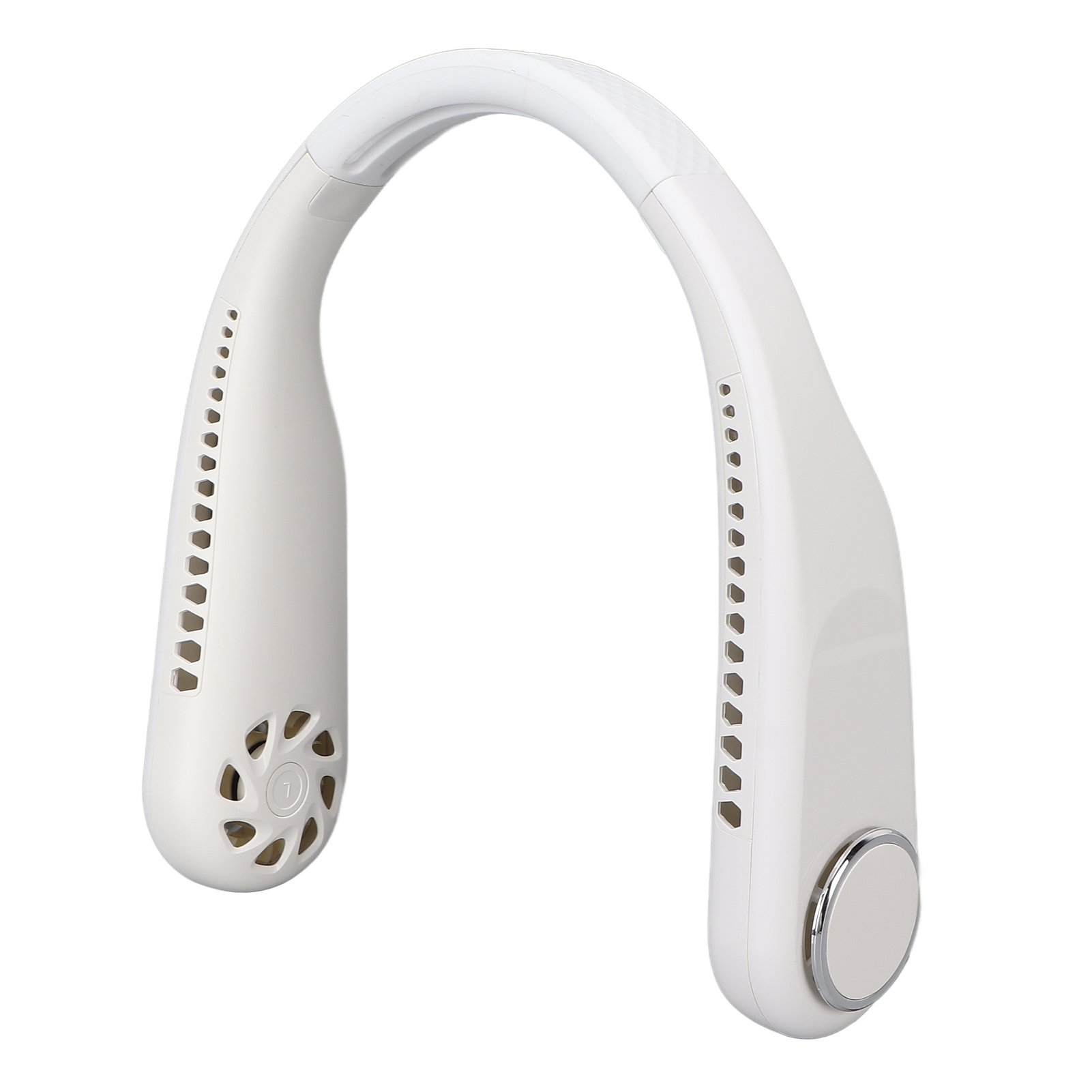 Tragbarer Nackenventilator Mit 3 Geschwindigkeitsstufen Und Einstellbarer Breite, Wiederaufladbar Und Zum Aufhängen Geeignet, Ideal Für Büro, Camping, Sport Und Reisen.