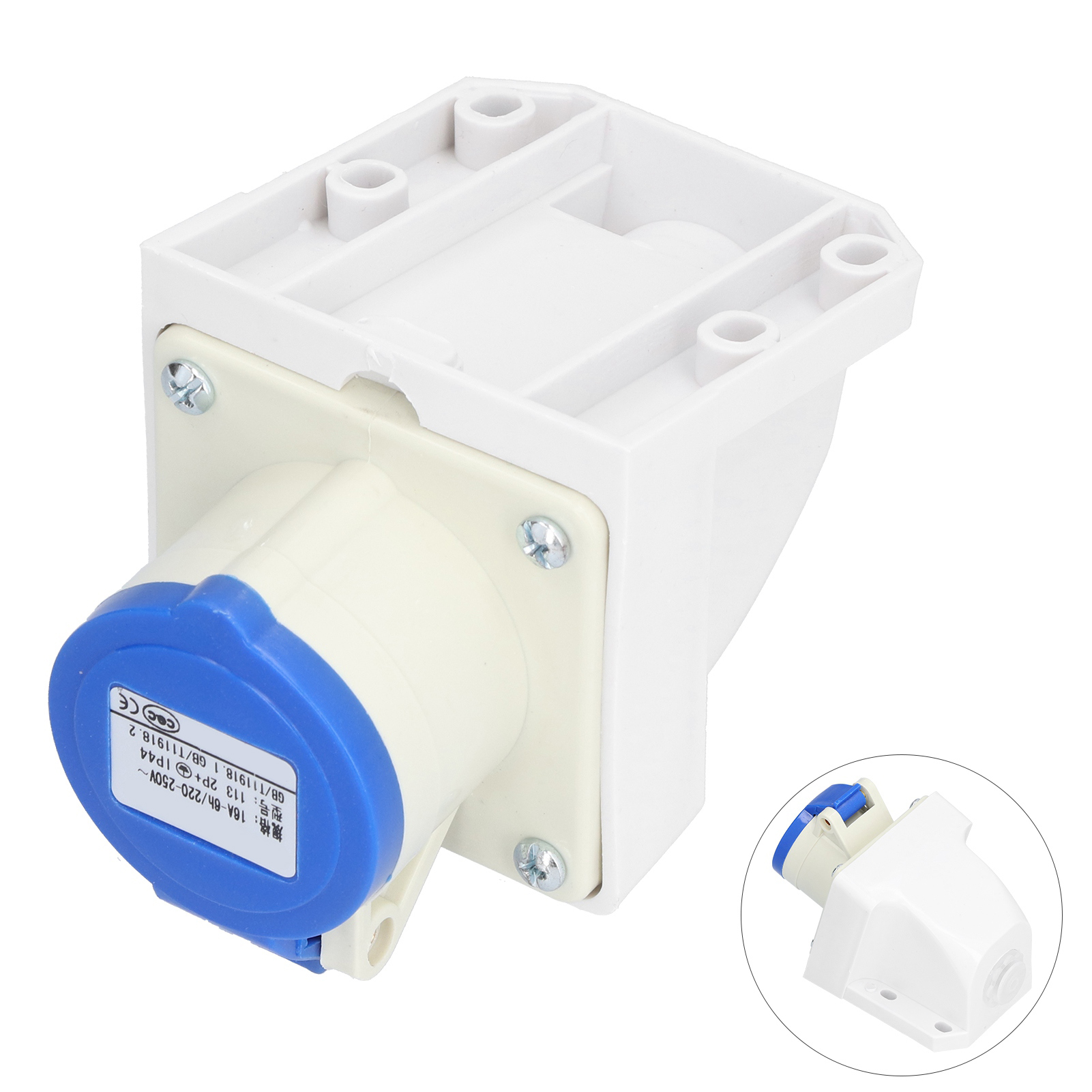 Packung Mit 5 Industriesteckverbindern Mit Hochleitfähigem Stecker, Stoßfester Ausführung, Robust, 220 V Bis 250 V.