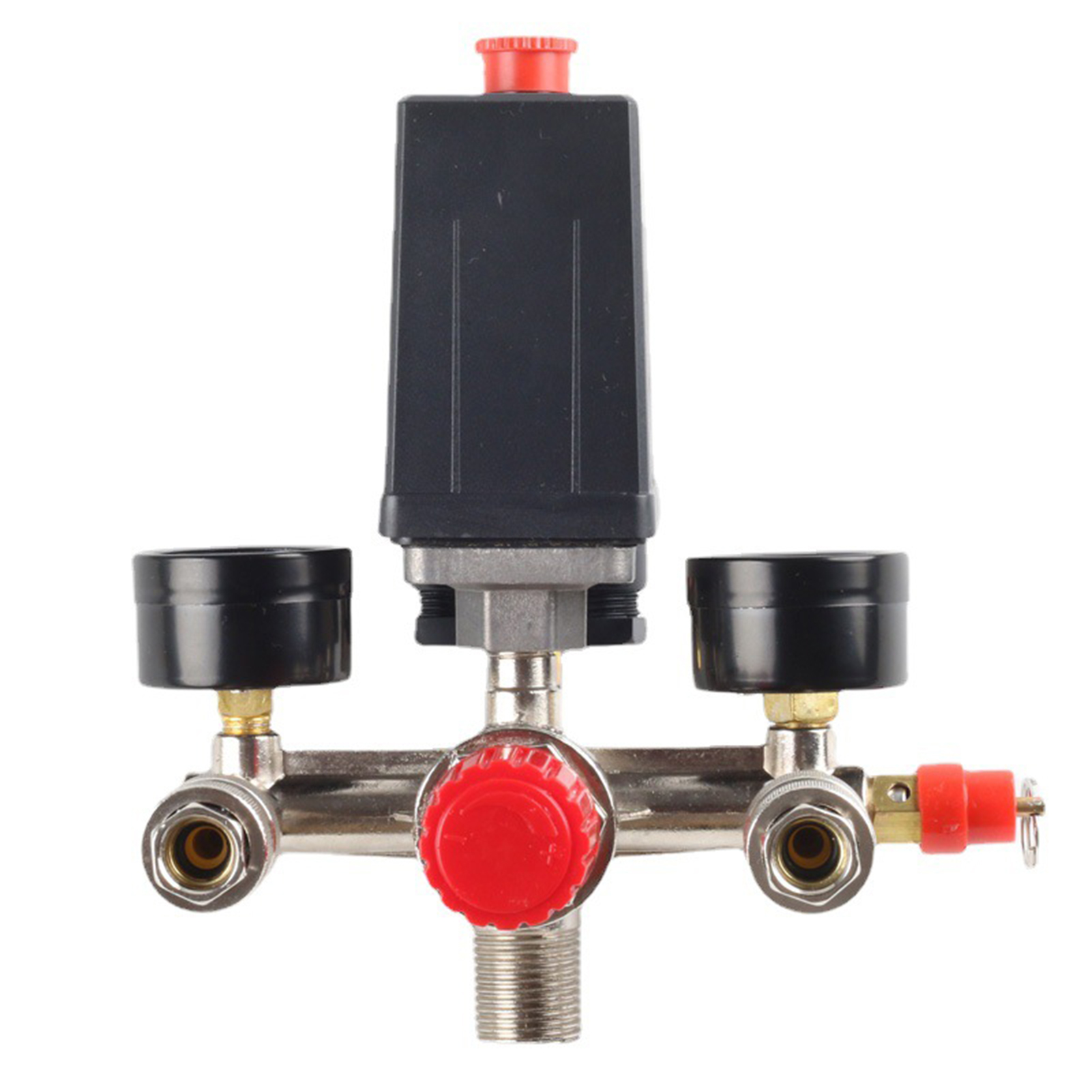 Druckschalter Für Luftkompressoren Mit Doppelmanometer, Pumpendruckregelventil, Teilesatz 220 V 380 V