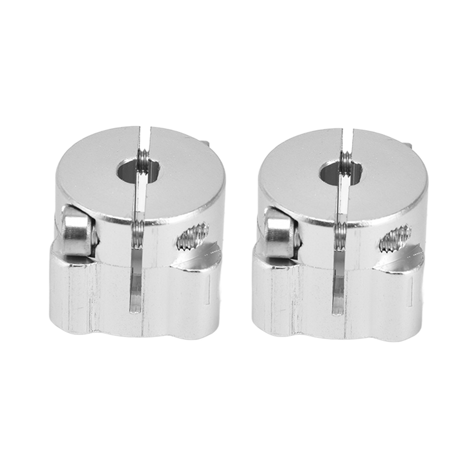 Satz Aus 2 Hochfesten D-bohr-klemmen Aus Aluminiumlegierung Zur Befestigung Von Wellen Und Säulen Mit Einer 6,35 Mm (1/4 Zoll) Mittelbohrung.