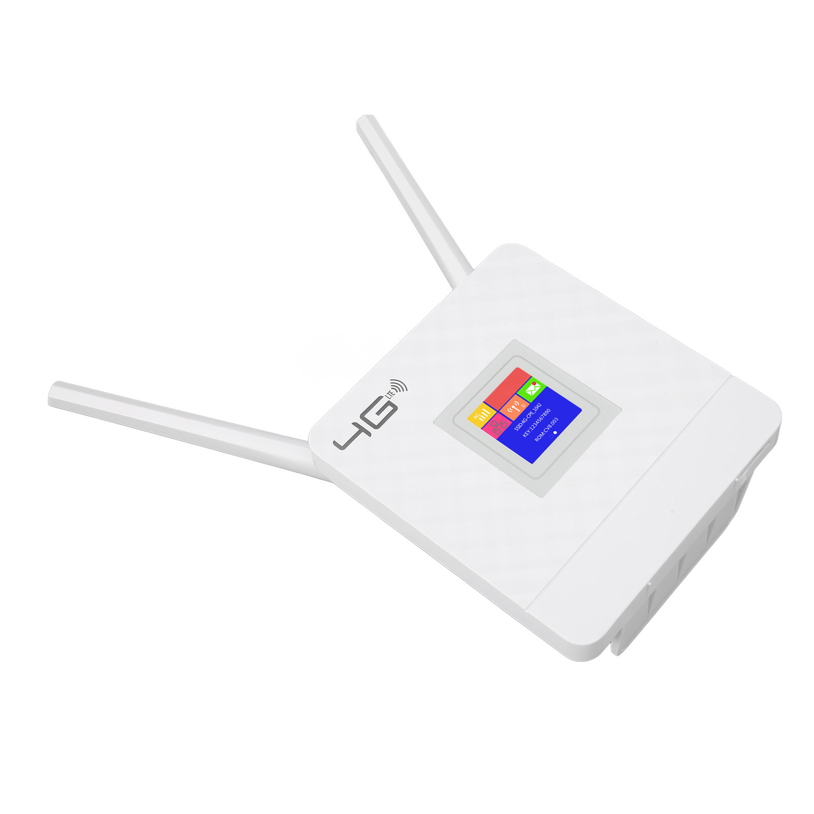 4g Lte Wlan-router Mit Sim-kartensteckplatz, 300 Mbit/s, Sim-lock-frei, Mobiler Wlan-hotspot Mit 2 Abnehmbaren Antennen, 100–240 V Eu-stecker