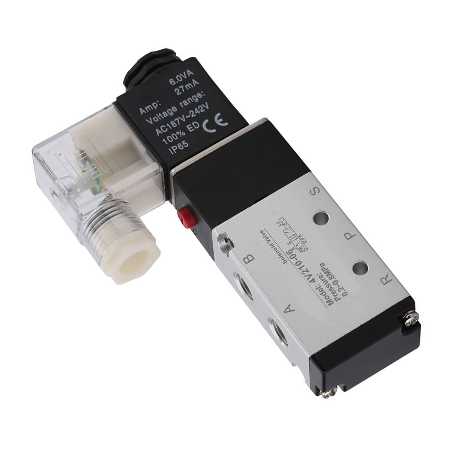 Pneumatisches 5/2-wege-magnetventil Aus Verschleißfester Aluminiumlegierung, Ersatz Für 4v210 06 Dc24v