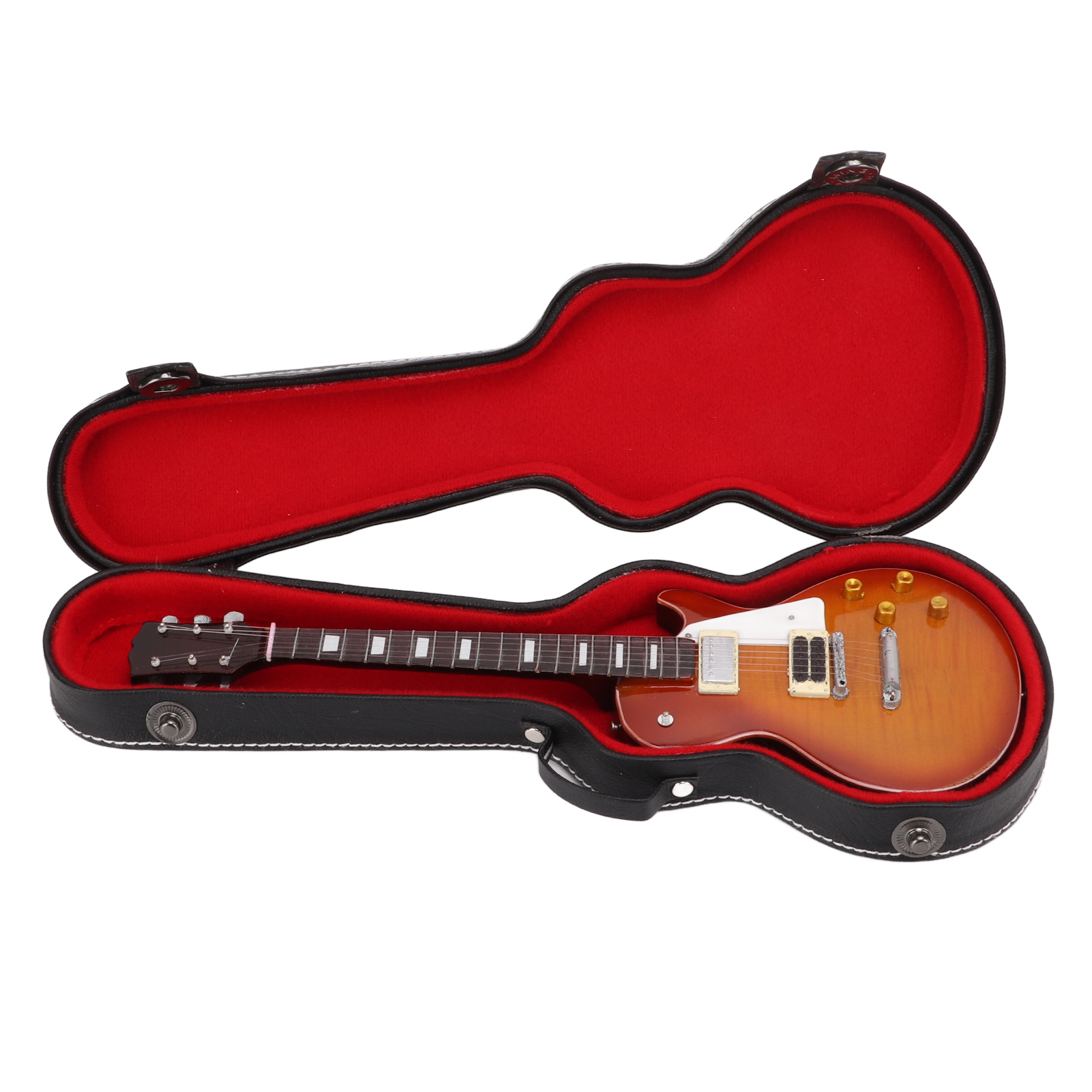 Exquisite Miniaturgitarre Aus Lindenholz, Modell Eines Musikinstruments, Dekorationsobjekt Oder Sammlergeschenk
