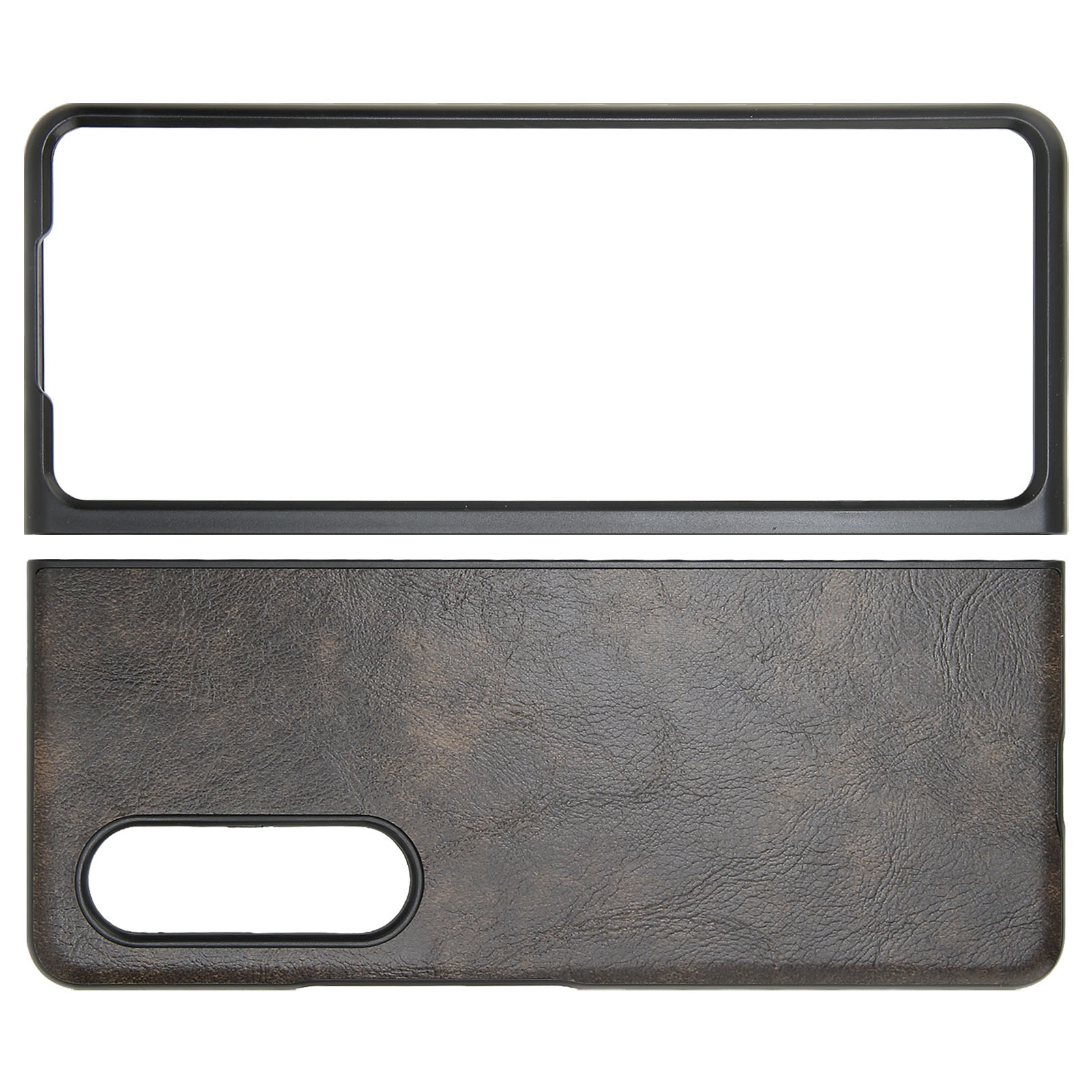 Business-lederhülle Für Galaxy Z Fold 3, Staubdicht Und Kompatibel Mit Faltbarem Bildschirm, Camouflage-grün