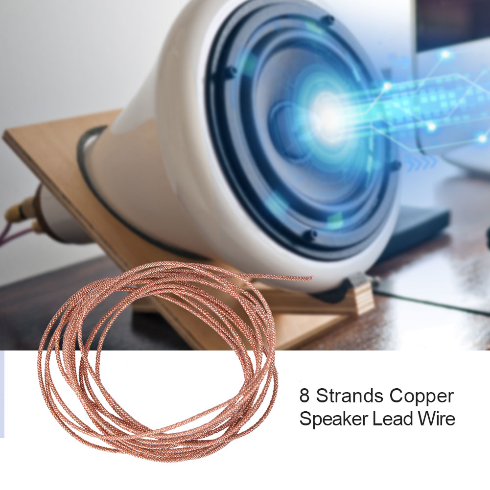 M Langes Lautsprecherkabel Für Subwoofer Reparatur Von Stromkabeln 8-adriges, Geflochtenes Kupferkabel