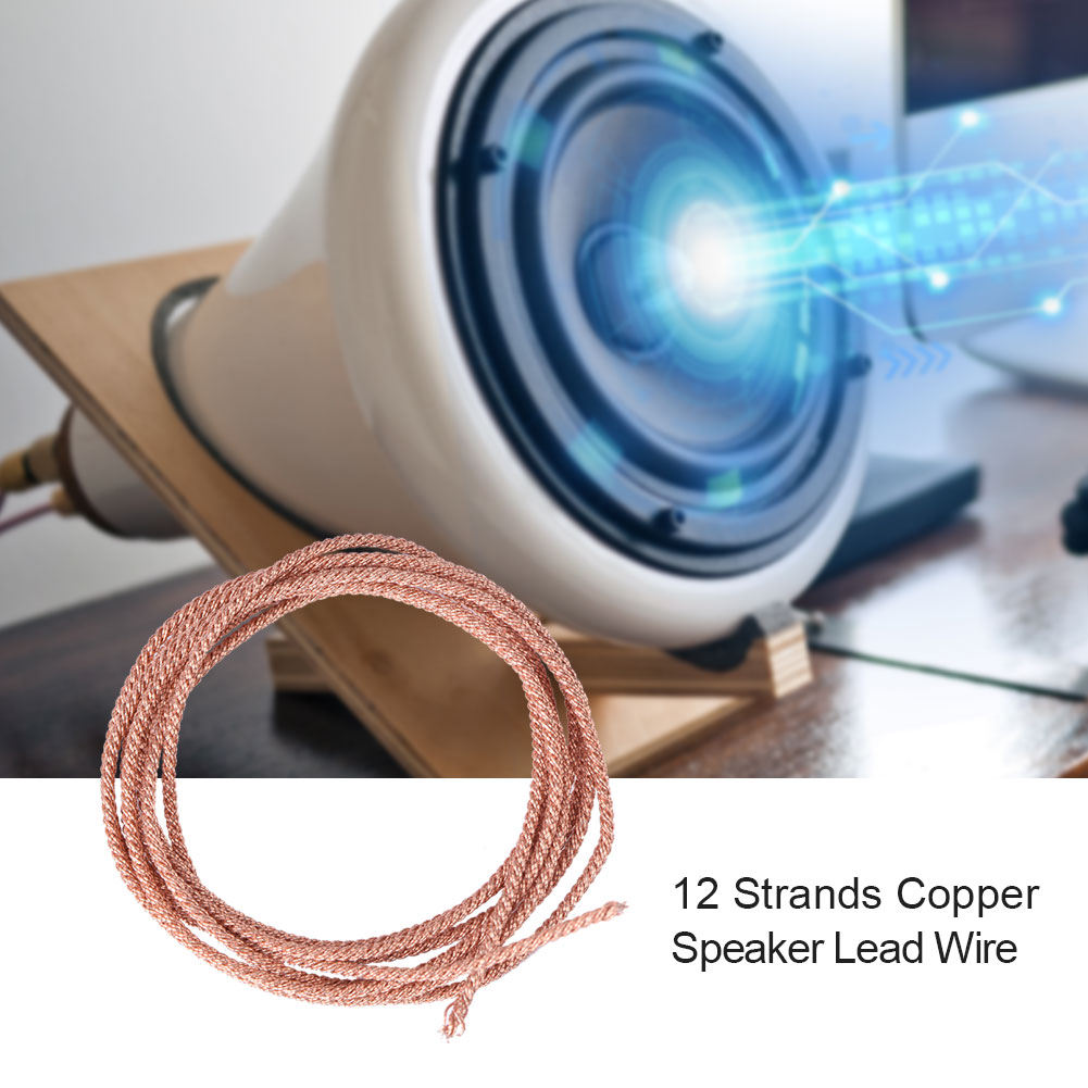 1 M Langes, 12-adriges Lautsprecherkabel, Subwoofer-reparaturkabel, Geflochtener Kupferdraht