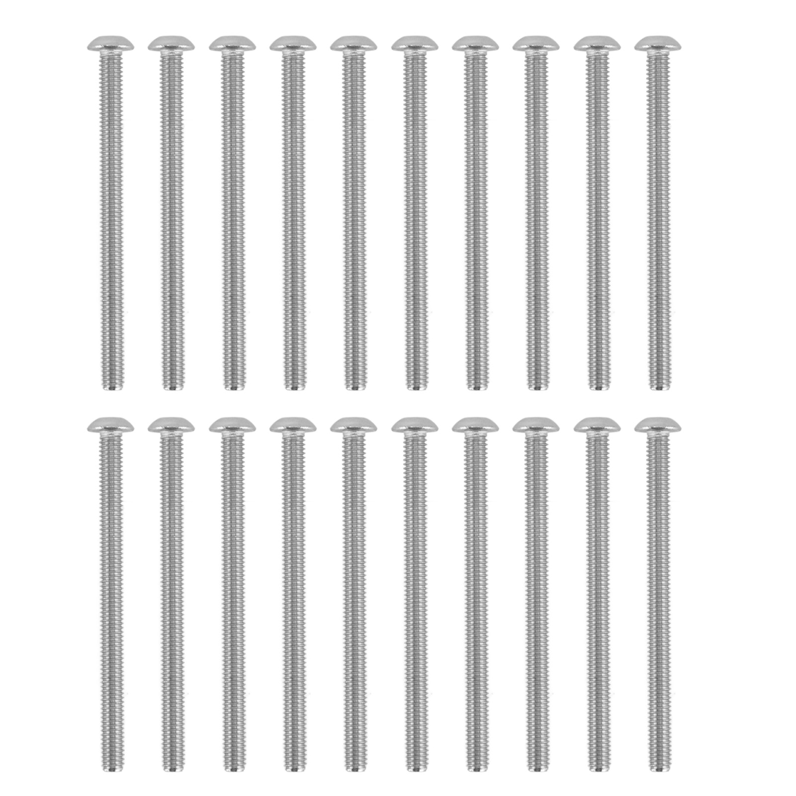 50 M4-zylinderschrauben Mit Innensechskant Aus Verzinktem Stahl Für Klassifizierte Instrumente Und Elektronische Geräte 2802-0004-0055