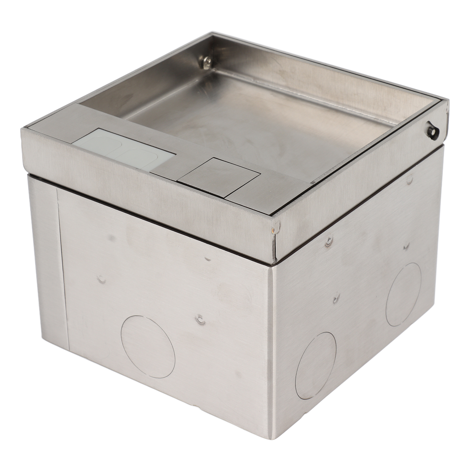 Elegante, Wetterfeste, Versenkte Bodensteckdose Aus Edelstahl Und Polycarbonat, 250 V Wechselstrom