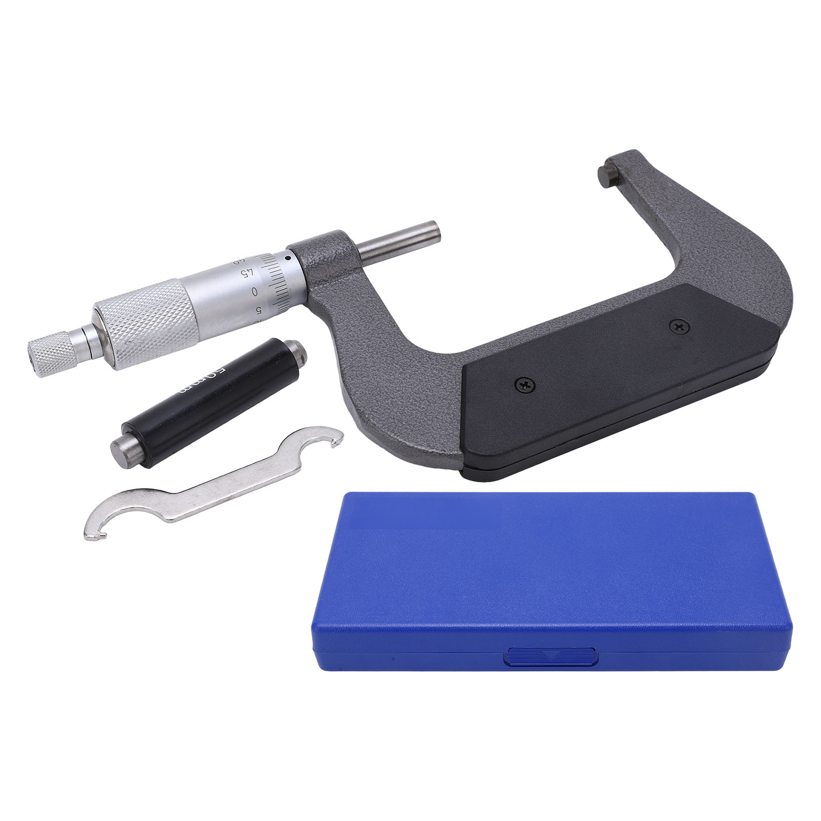 Tragbares Mikrometer Aus Stabiler Legierung, Präzise Oberflächenmessung, Dickenmessgerät 50-75/0,01 Mm