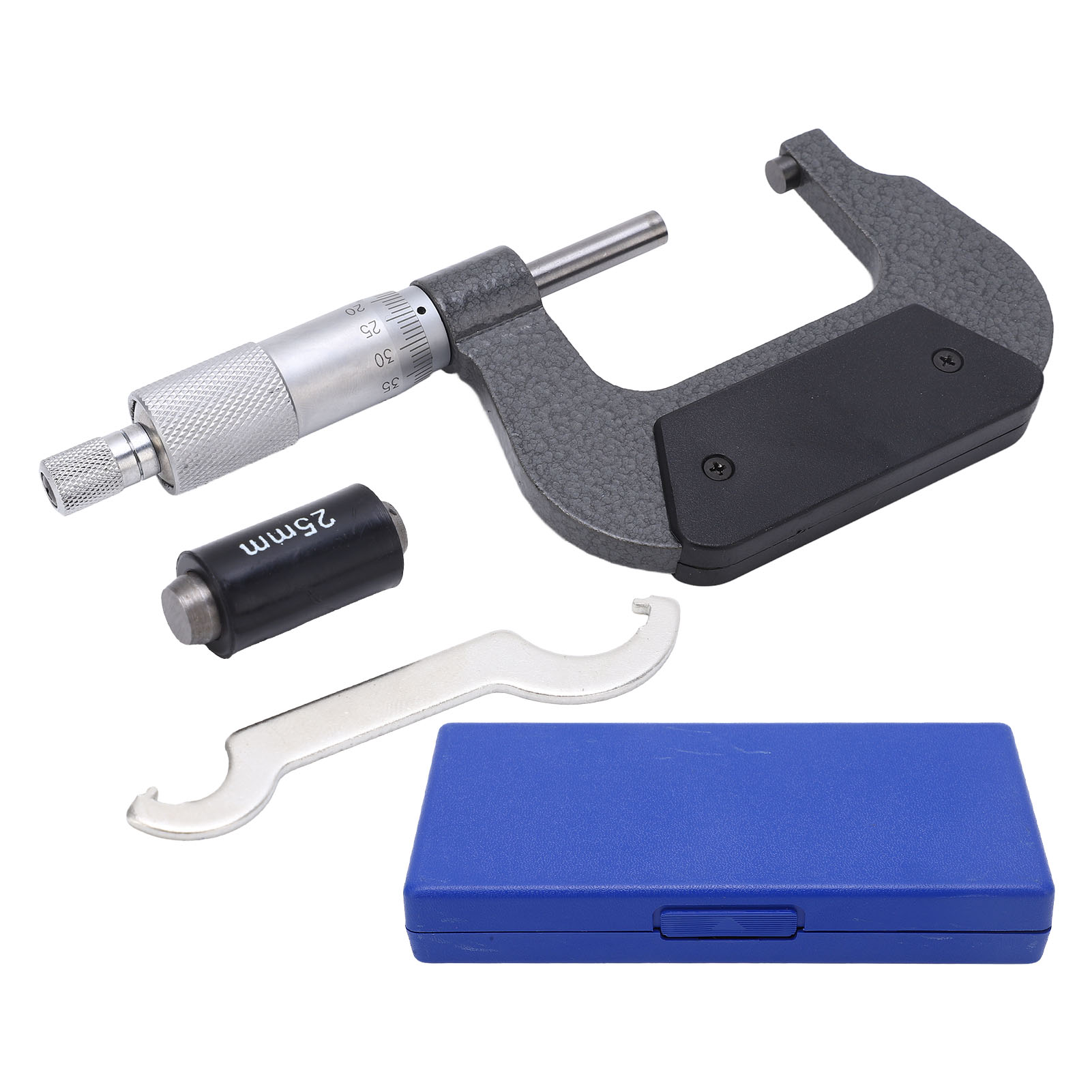 Tragbares Mikrometer Aus Stabiler Legierung, Präzise Oberflächenmessung, Dickenmessgerät 25-50/0,01 Mm