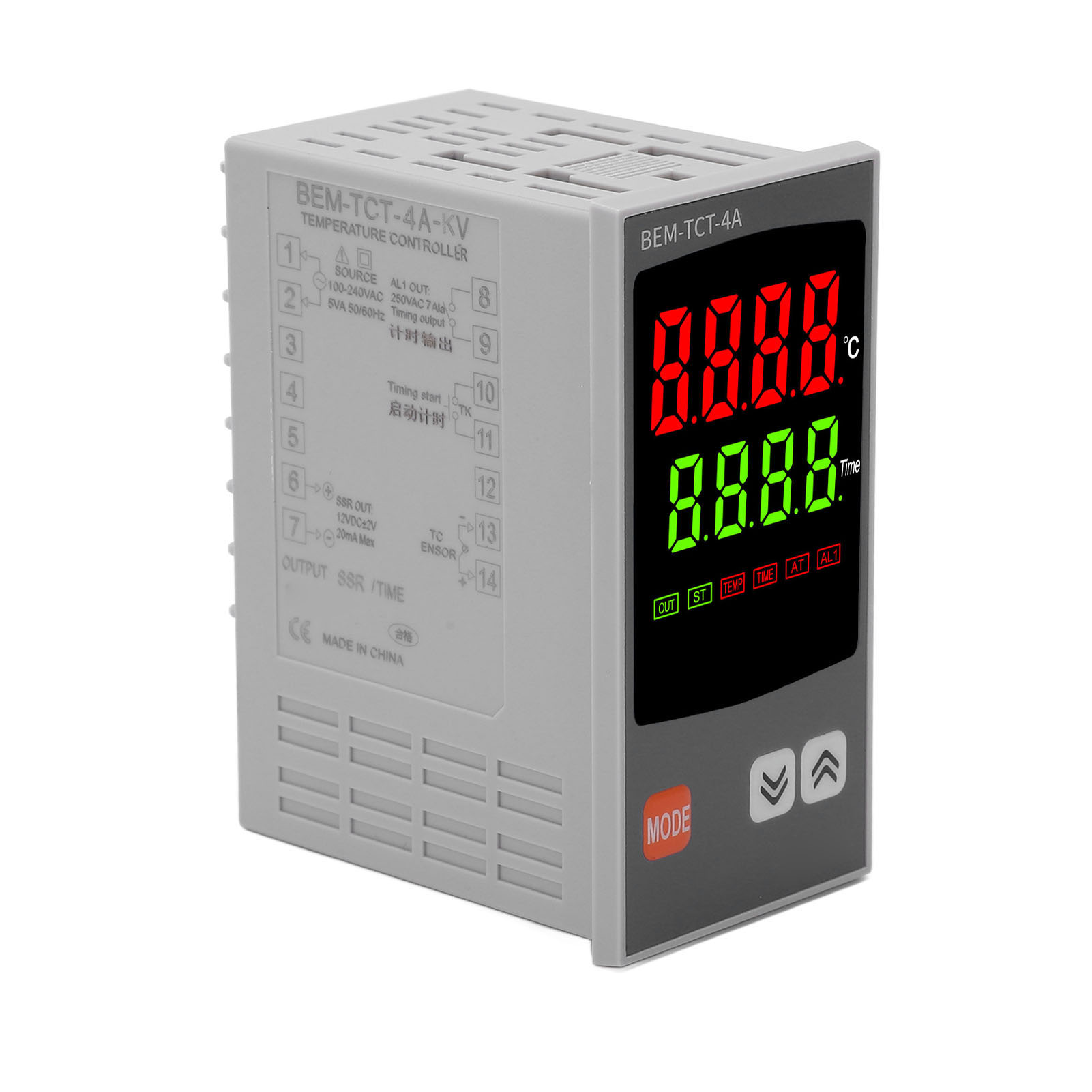 Pid-temperaturregler Mit 7-segment-led-anzeige, Pid-thermostat Für Industrieanlagen, 100–240 V Wechselstrom