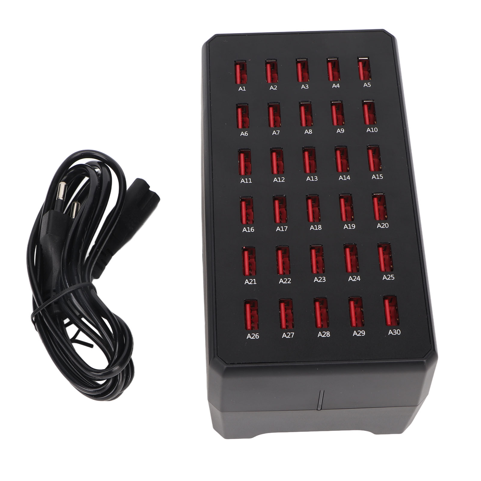 150w 30-port Usb-ladestation, Mehrere Desktop-ladegeräte Für Mobiltelefone Und Digitale Geräte, Modell Wt268, Europäischer Stecker (100-240v).