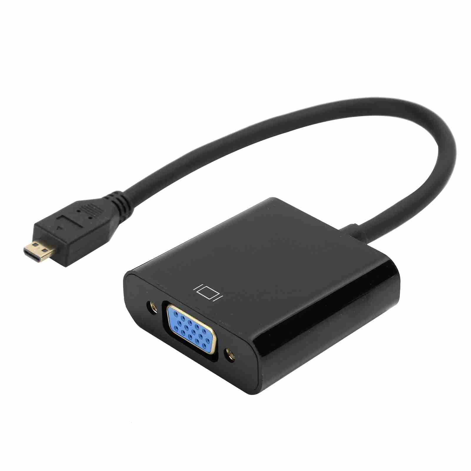 Micro-hdmi-zu-vga-1080p-videokonverter-adapter Für Raspberry Pi 4b Mit Integriertem Netzteil
