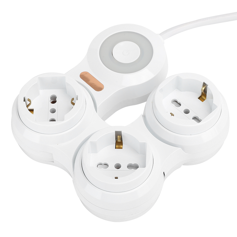 Dreifach-steckdosenleiste Mit Konkaven Steckdosen, 10 A, Elektrisches Zubehör, Eu-stecker 220–250 V