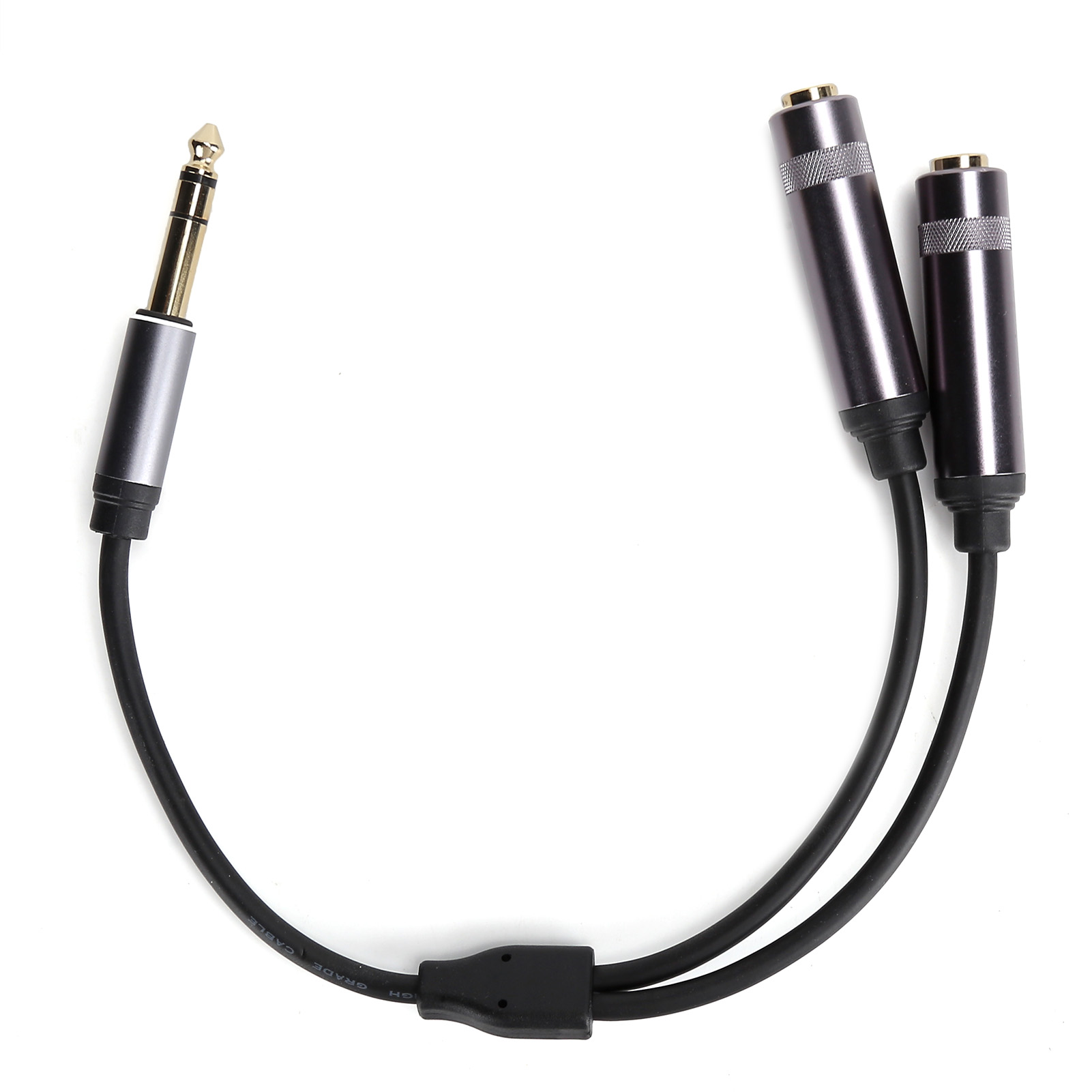 6,35-mm-klinkenstecker Auf Zwei 6,35-mm-klinkenbuchsen Stereo-audio-adapterkabel, Audio-konverter/splitter, Audio-zubehör