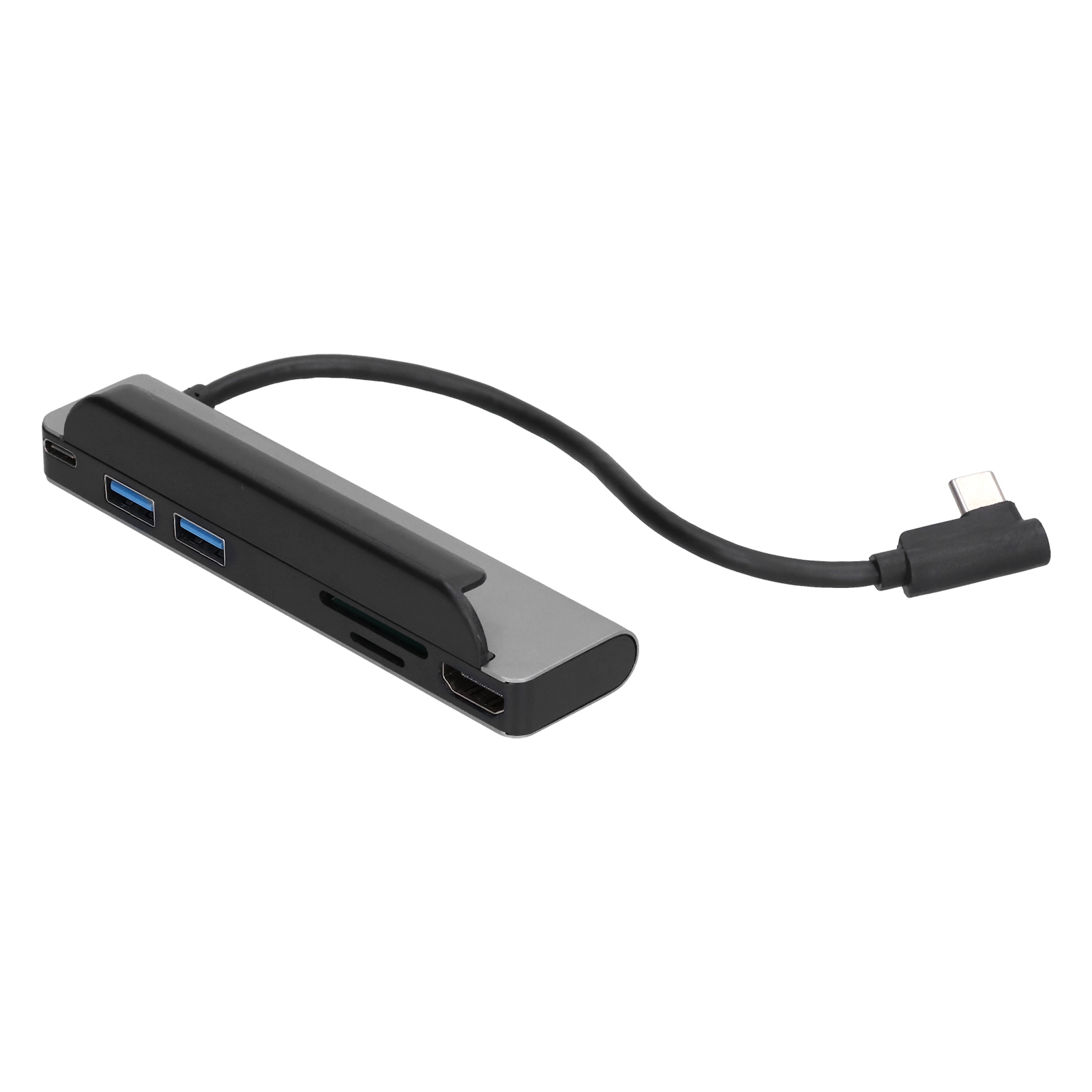 6-in-1-dockingstation: Usb-c-zu-usb-hdmi-schnittstelle, Speicherkartensteckplatz, Speicherkartensteckplatz, Pd-erweiterungsstation