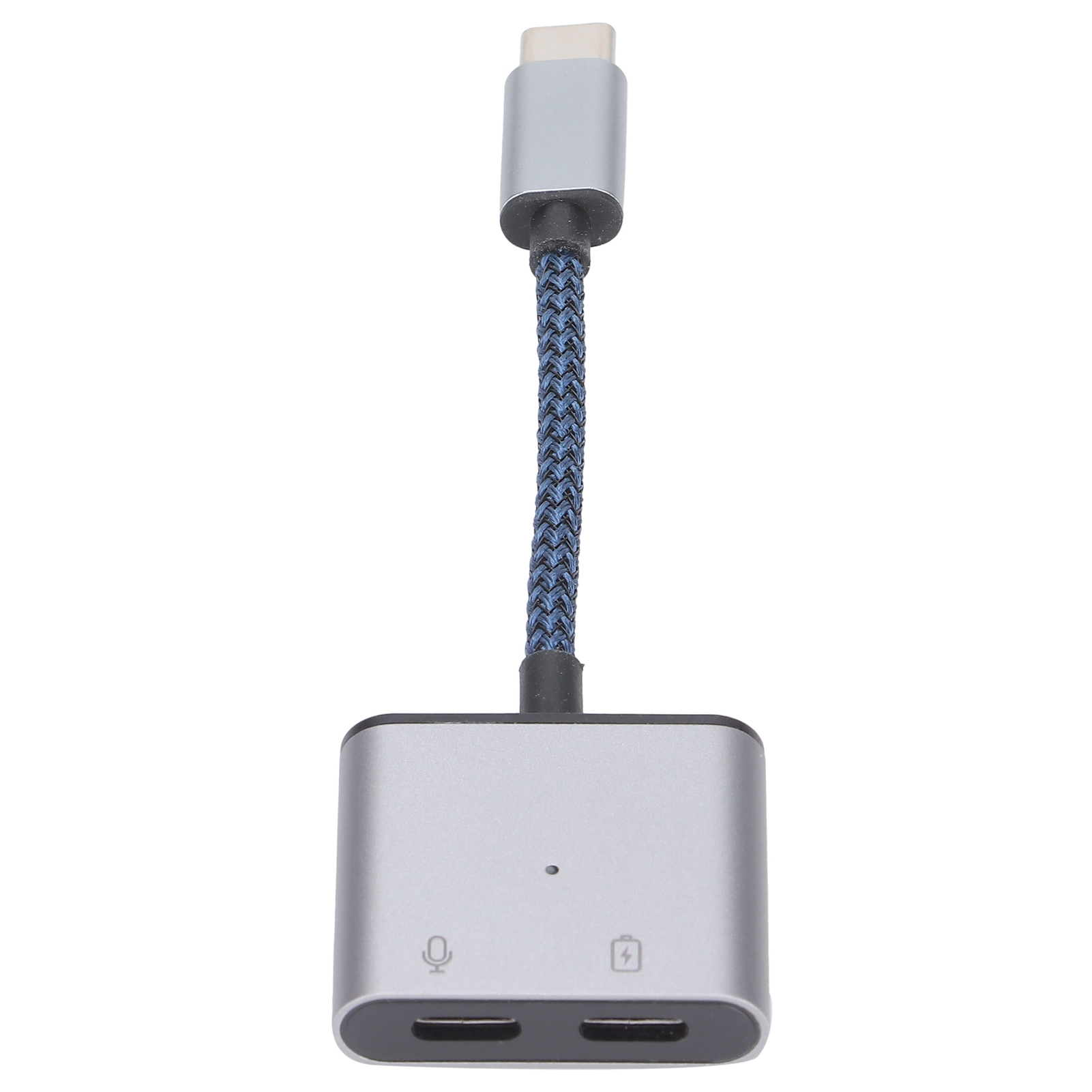 2-in-1 Usb-c-zu-aux-audioadapter Mit 60-w-usb-c-pd-schnellladefunktion (blau)