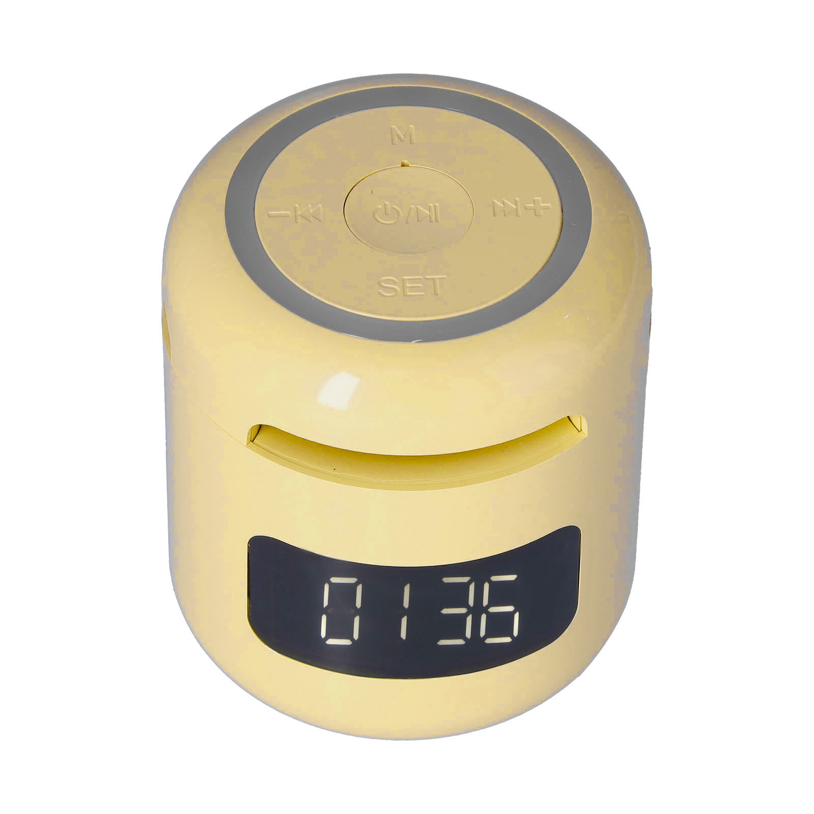 Jm01 Bt Uhr-lautsprecher-radio, Verstellbar, Multifunktional, Tragbar, Mit Led-anzeige, Gelb