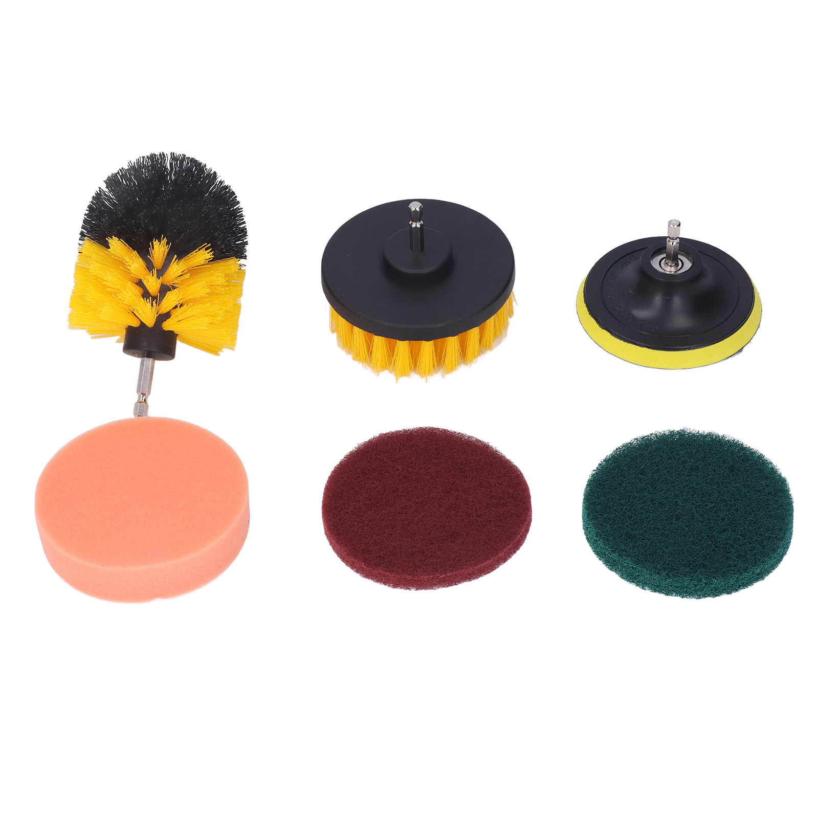 Set Mit 6 Reinigungsbürsten Für Elektrische Bohrmaschinen, 1/4"-sechskantanschluss, Pp-reinigungswerkzeug Für Fahrzeuge Und Haushalt