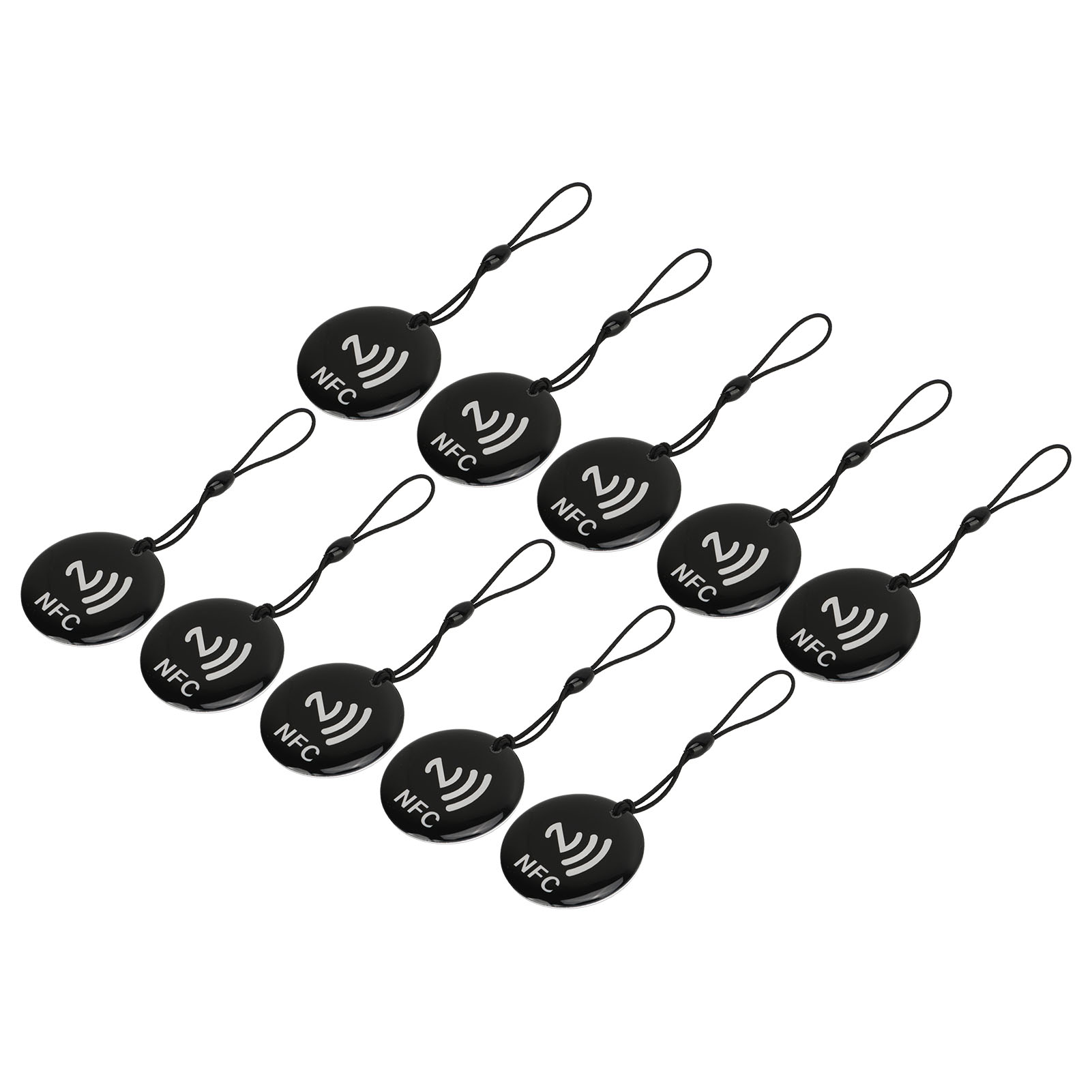 Packung Mit 10 Nfc-karten, 8 Kbit, 13,56 Mhz, 106 Kbits, Wiederbeschreibbar, Wasserdicht.