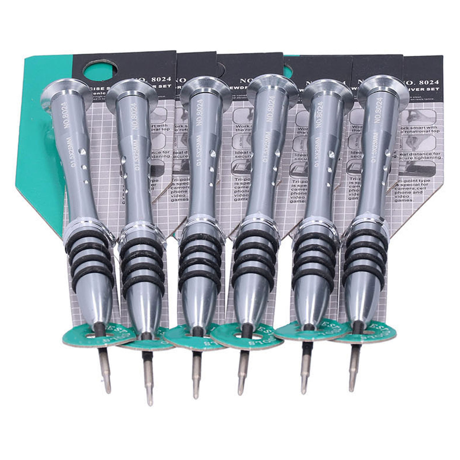 Set Mit 6 Schraubendreher-aufsätzen, Phillips-bits, Ersatzteile Für Manuelle Metallbefestigungen Und Reparaturen.
