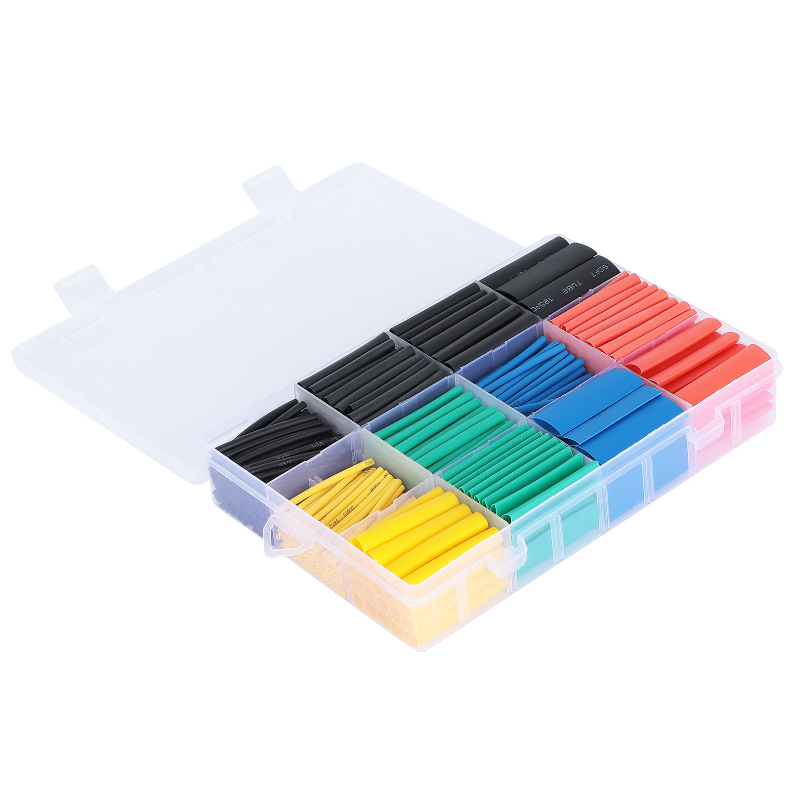 Set Mit 530 Farbigen Isolierschrumpfschläuchen