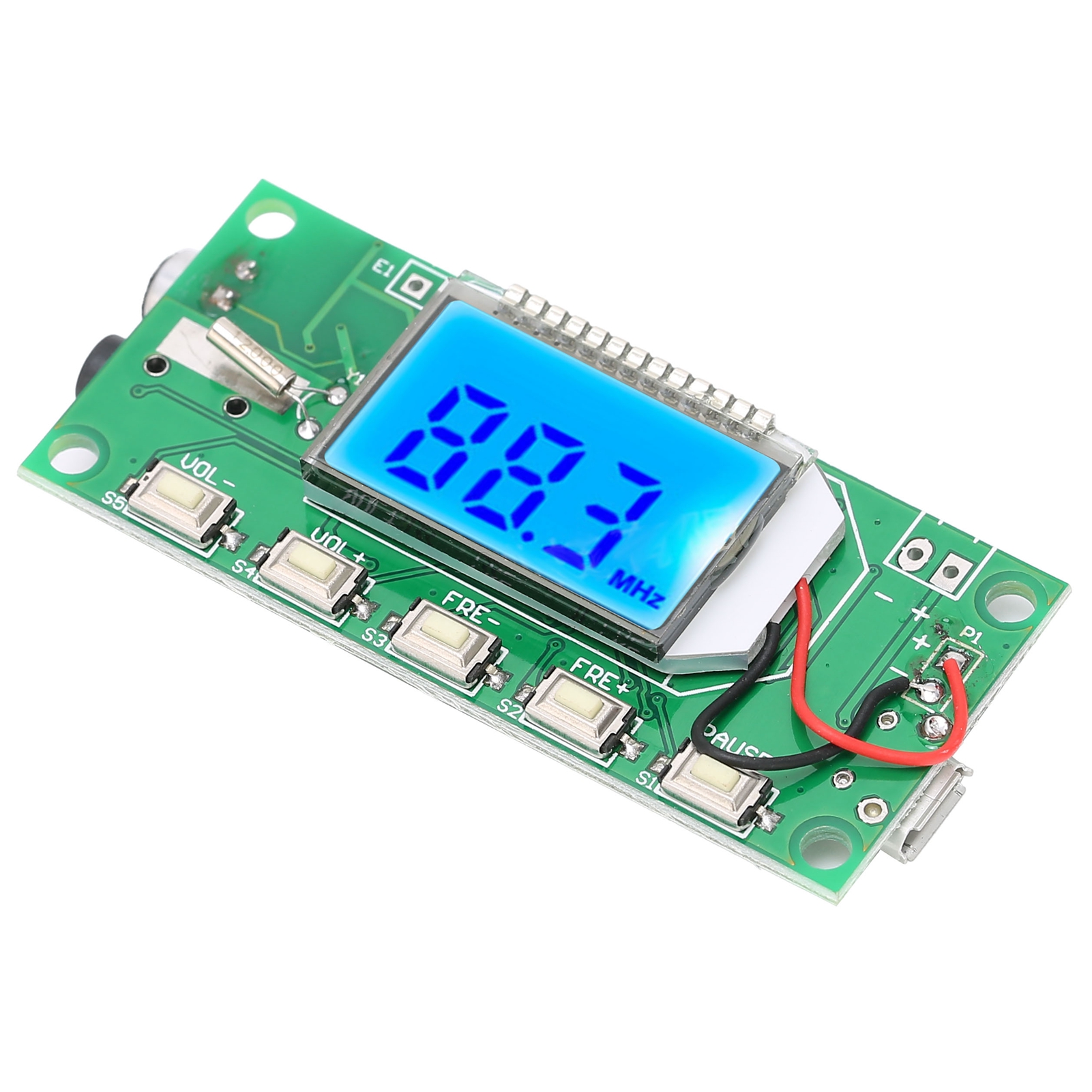 Digitales Stereo-fm-frequenzmodulations-sendermodul Mit Lcd-bildschirm, 87–108 Mhz, 3–5 V