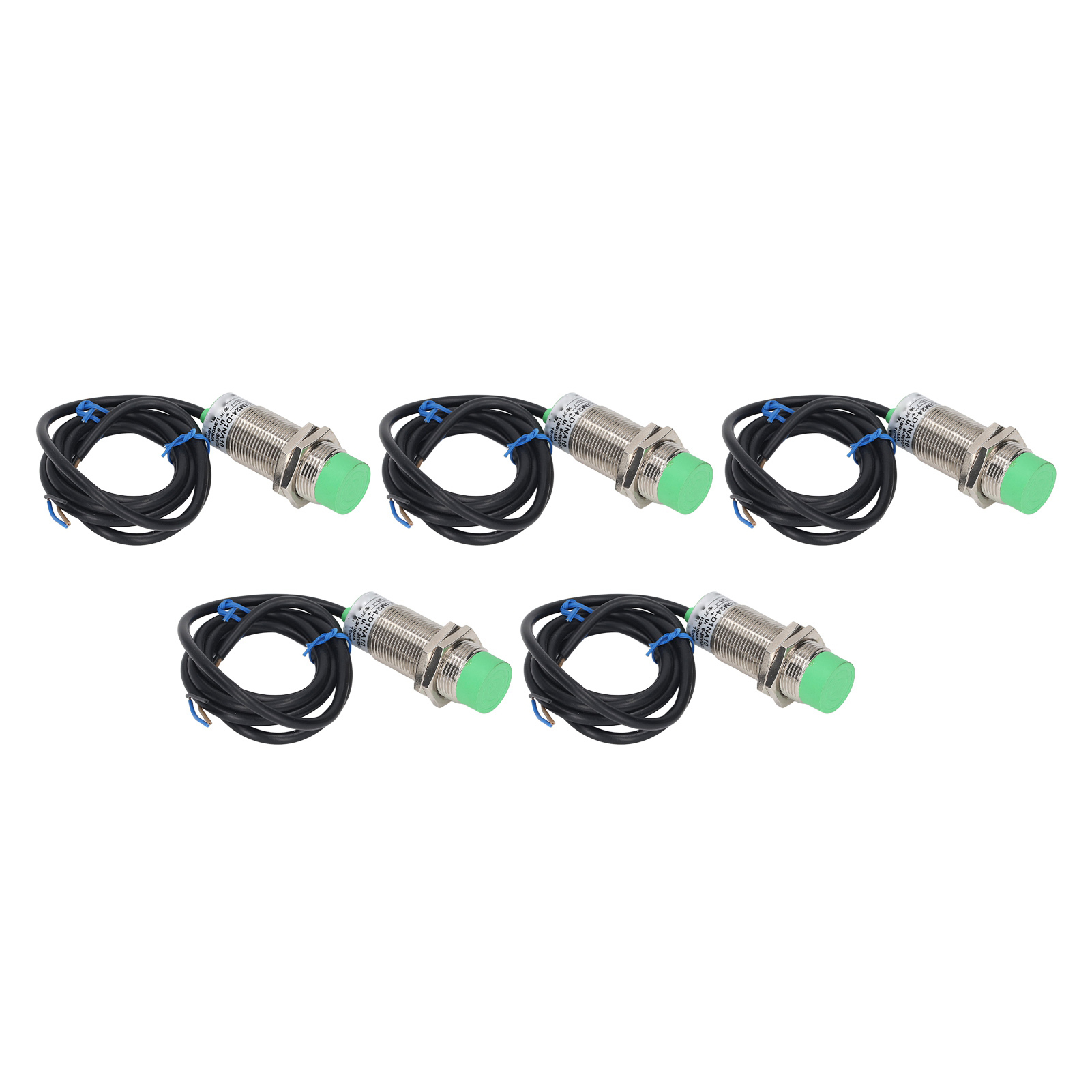 Packung Mit 5 Induktiven Npn-näherungssensoren Aus Abs-aluminiumlegierung, Wasserdicht Nach Ip65, Nicht Integriert, 6–36 V Dc