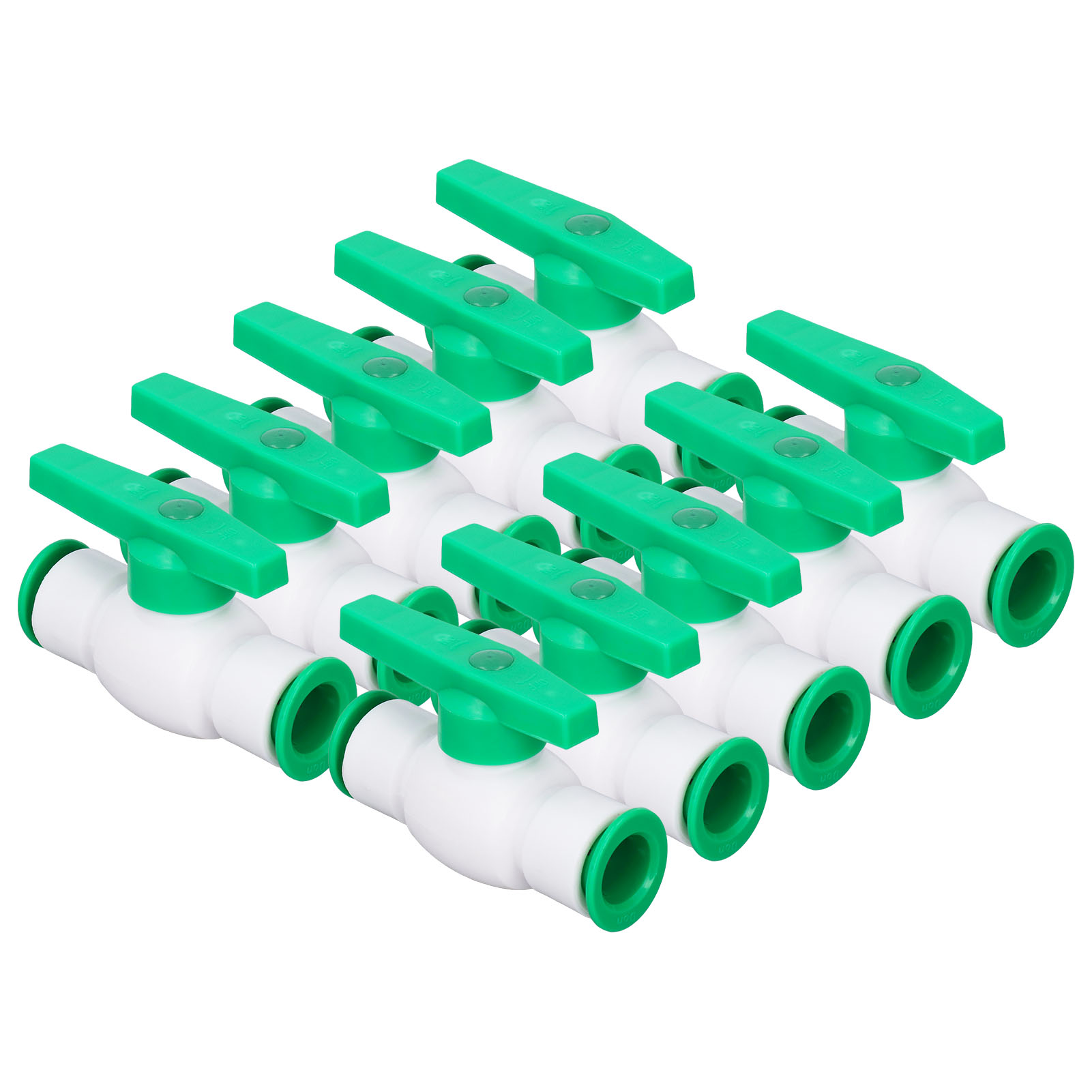 Set Mit 10 Geraden Ppr-schnellkupplungskugeln Für Wassersysteme, 20 Mm / 0,79 Zoll