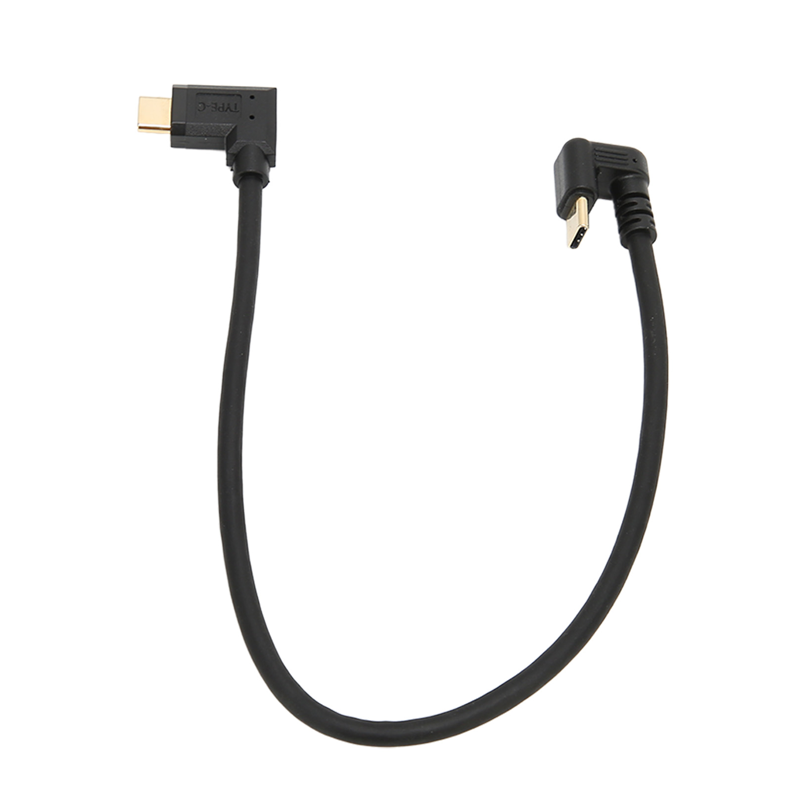 Usb-c-datenkabel (stecker Auf Stecker), 10 Gbit/s Schnellladung, 4k 60 Hz, 30 Cm (11,8 Zoll) Abgewinkeltes Verlängerungskabel.