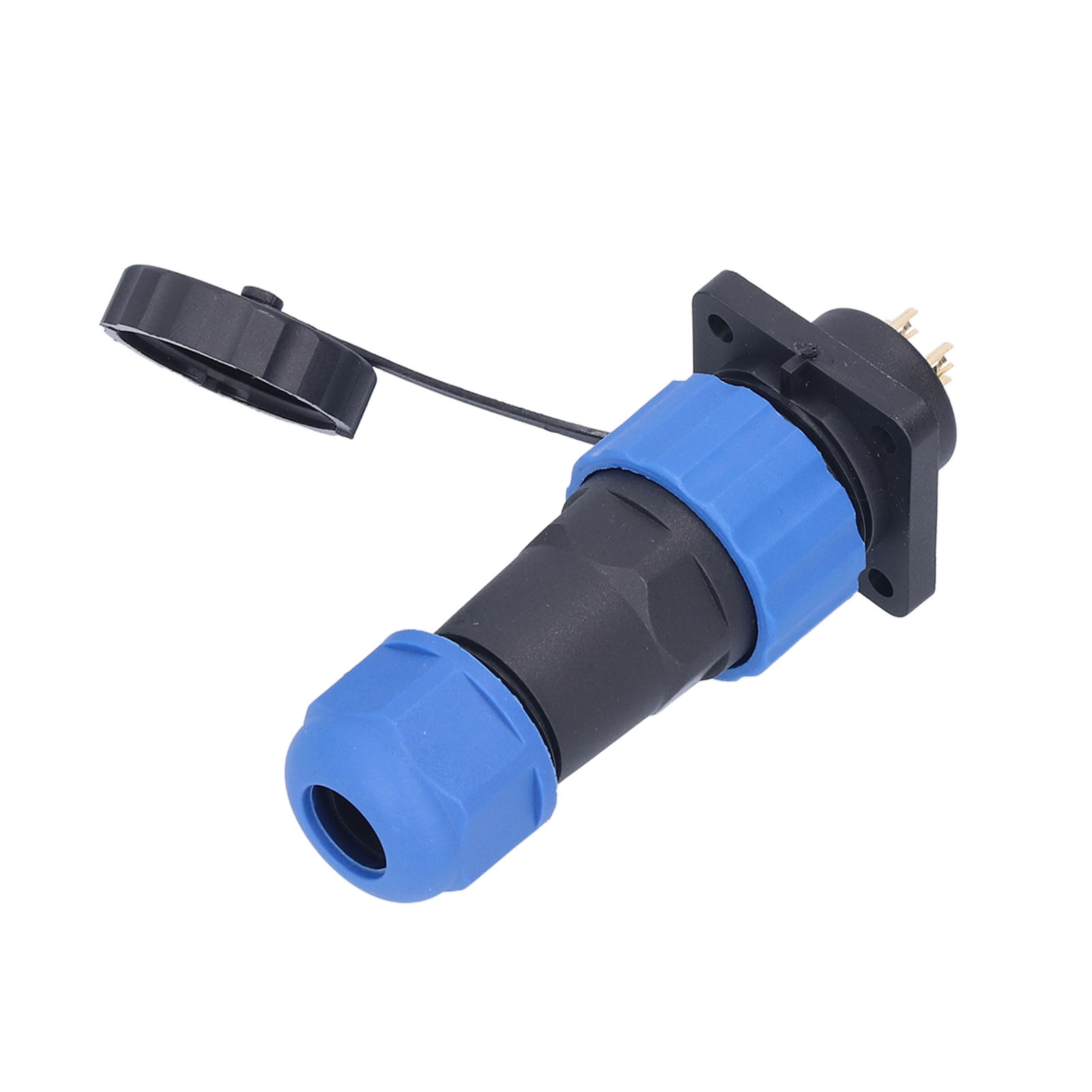 Wasserdichter Quadratischer Flugzeugstromstecker, Stoßverbinder, 380v Ac Sp205-poliger Netzadapter