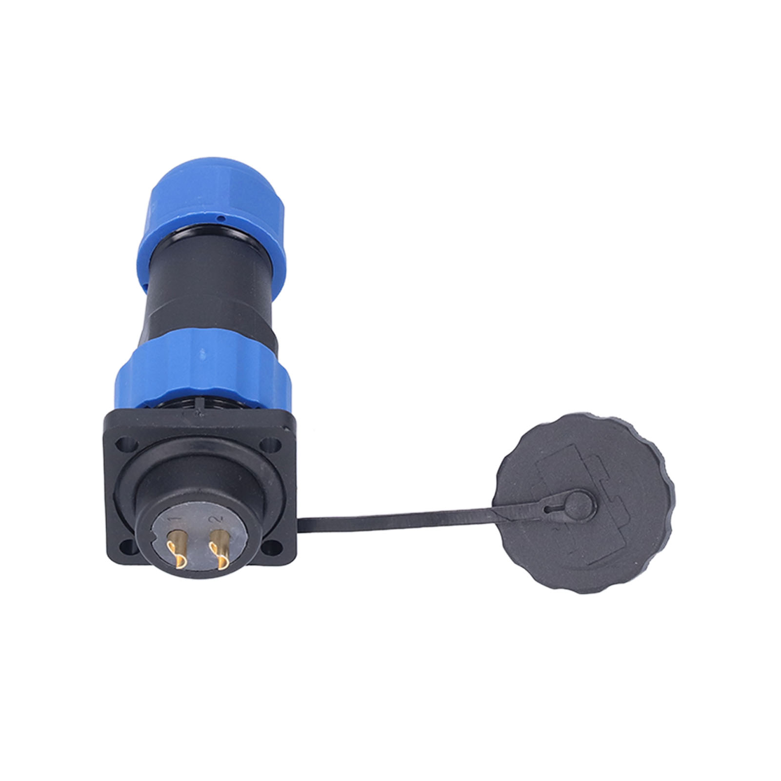 Wasserdichter Quadratischer Flugzeugstromstecker, Stoßklemmenadapter, 380 V Ac, Sp202-stifte