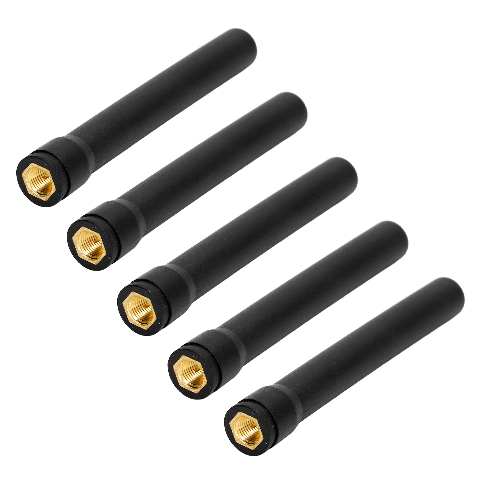 Packung Mit 5 Hochverstärkenden, Wasserdichten, Sechseckigen 2,4-ghz-wlan-antennen Für Drahtlose Module, Sma-stecker (männlich).