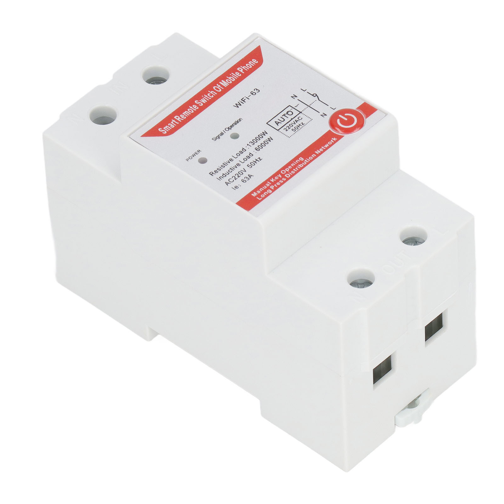 Zeitschaltuhr Mit Wlan- Und Bluetooth-fernbedienung Für Pumpe Und Beleuchtung, 220 V Wechselstrom, 63 A