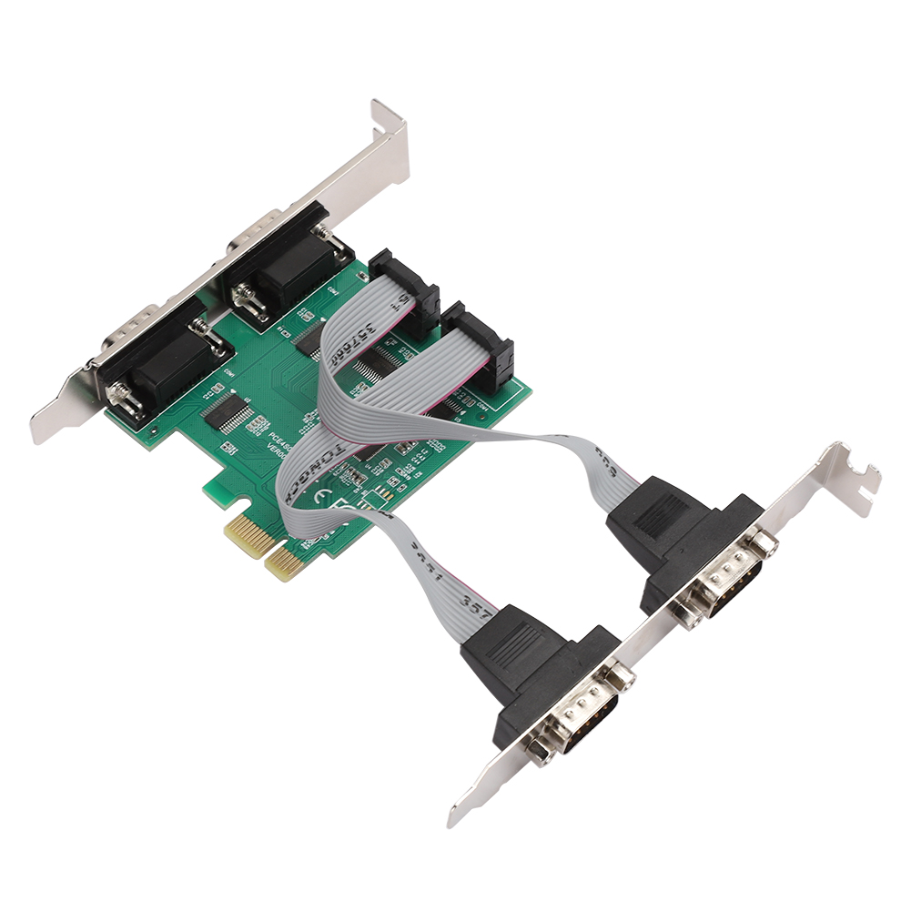 Pci-e-rs232-4-port-serielladapter-erweiterungskarte, 2,5 Gbit/s Vollduplex