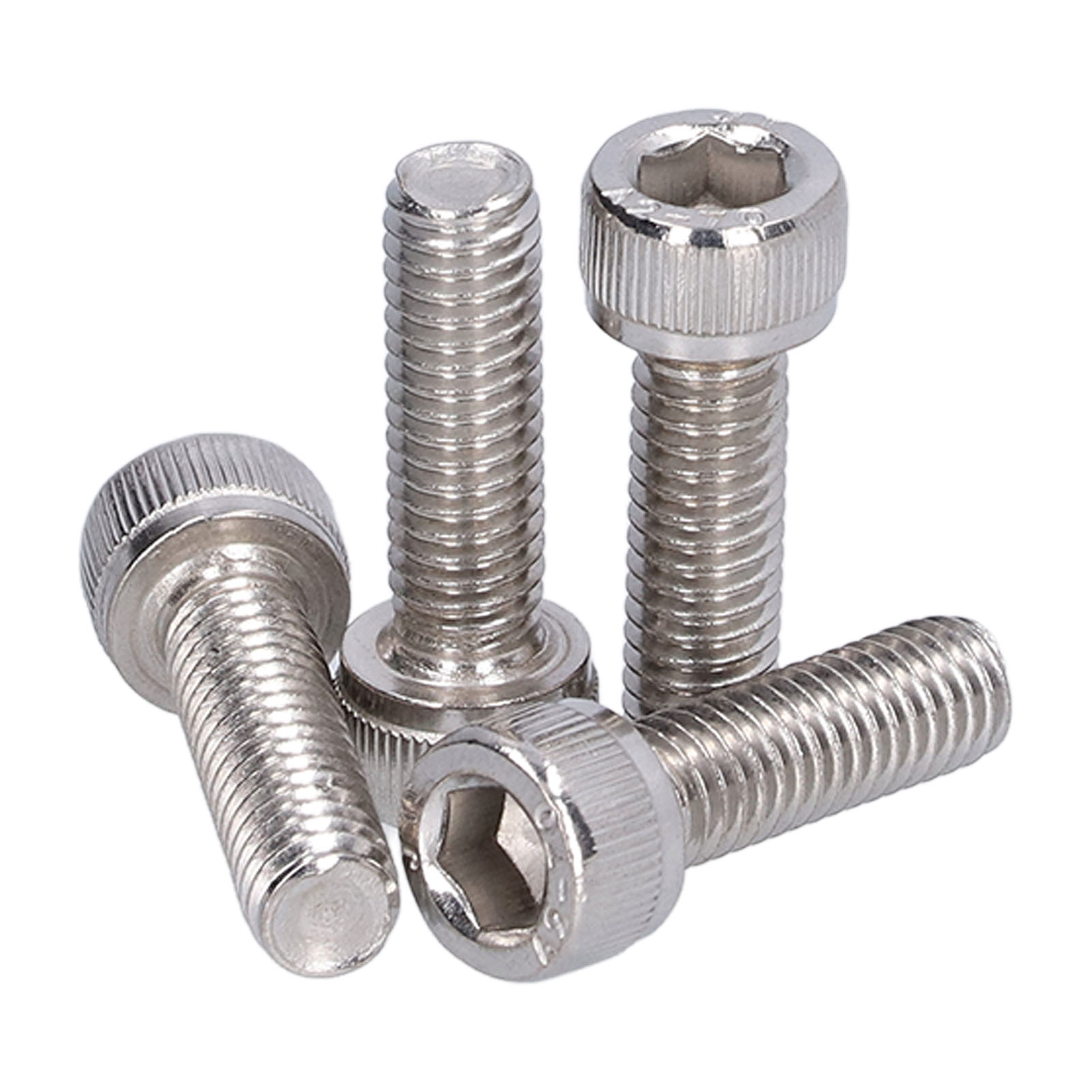 Packung Mit 30 M6-schrauben Aus Edelstahl 304 A2-70 Mit Innensechskantkopf, Entsprechend Din 912m6x20