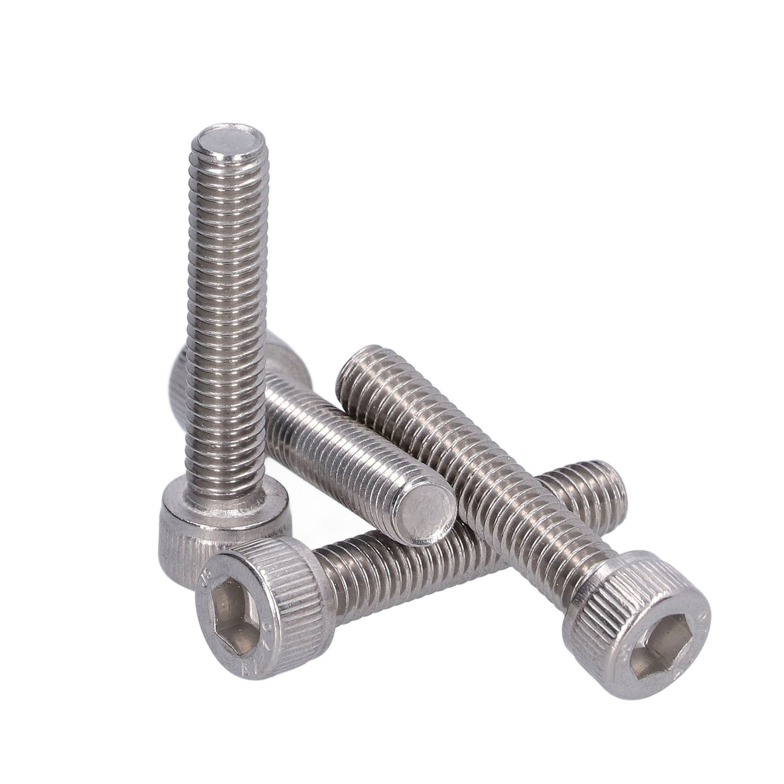 Packung Mit 30 M6-schrauben Aus Edelstahl 304 A2-70 Mit Innensechskantkopf, Entsprechend Der Norm Din 912m6x30.