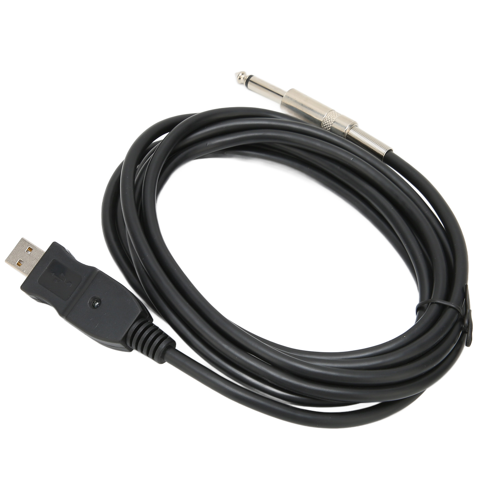 Usb-gitarrenkabel, Usb-stecker Auf 6,35-mm-mono-stecker, Für Instrumentenaufnahmen Und Gesang, 3 M / 9,8 Ft