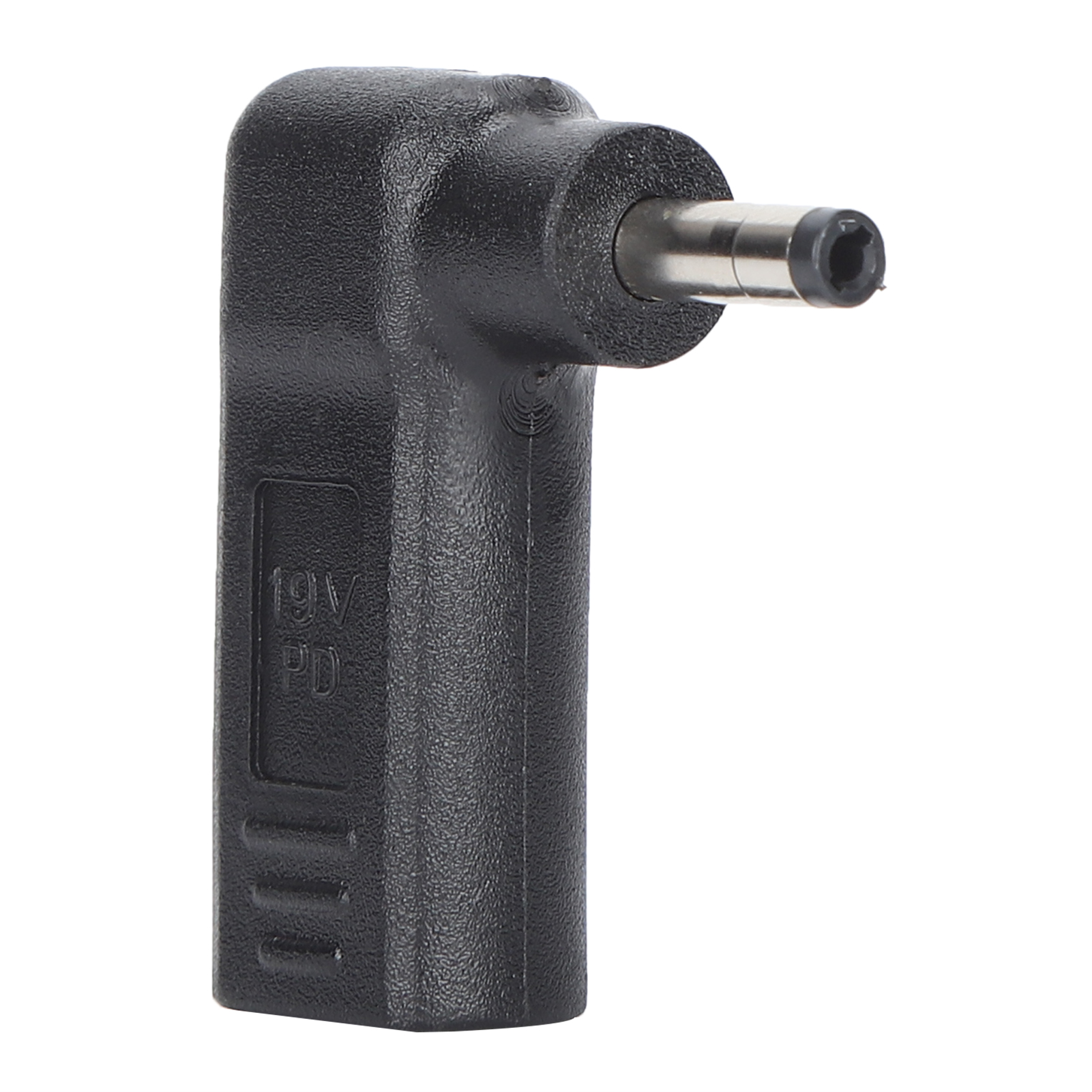 Pd-buchse Auf Abgewinkelten Usb-c-adapter Mit Feiner Spitze Zum Laden Und Zur Datenübertragung