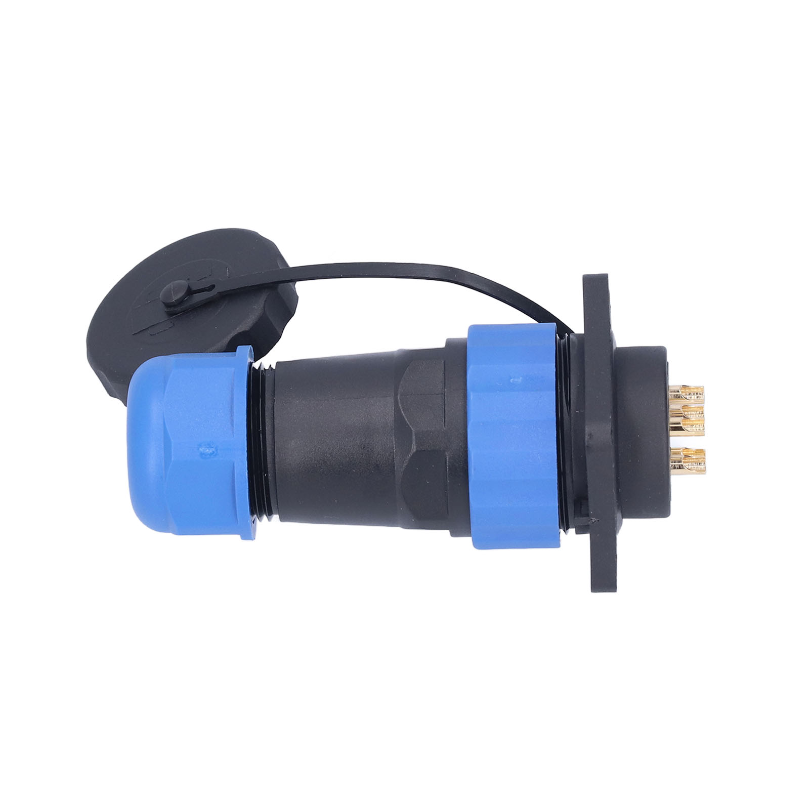 Wasserdichter Luftfahrt-stromstecker, Quadratisch, 4-polig, Stecker/buchse, 380 V Wechselstrom, 25 A, Sp285-pins