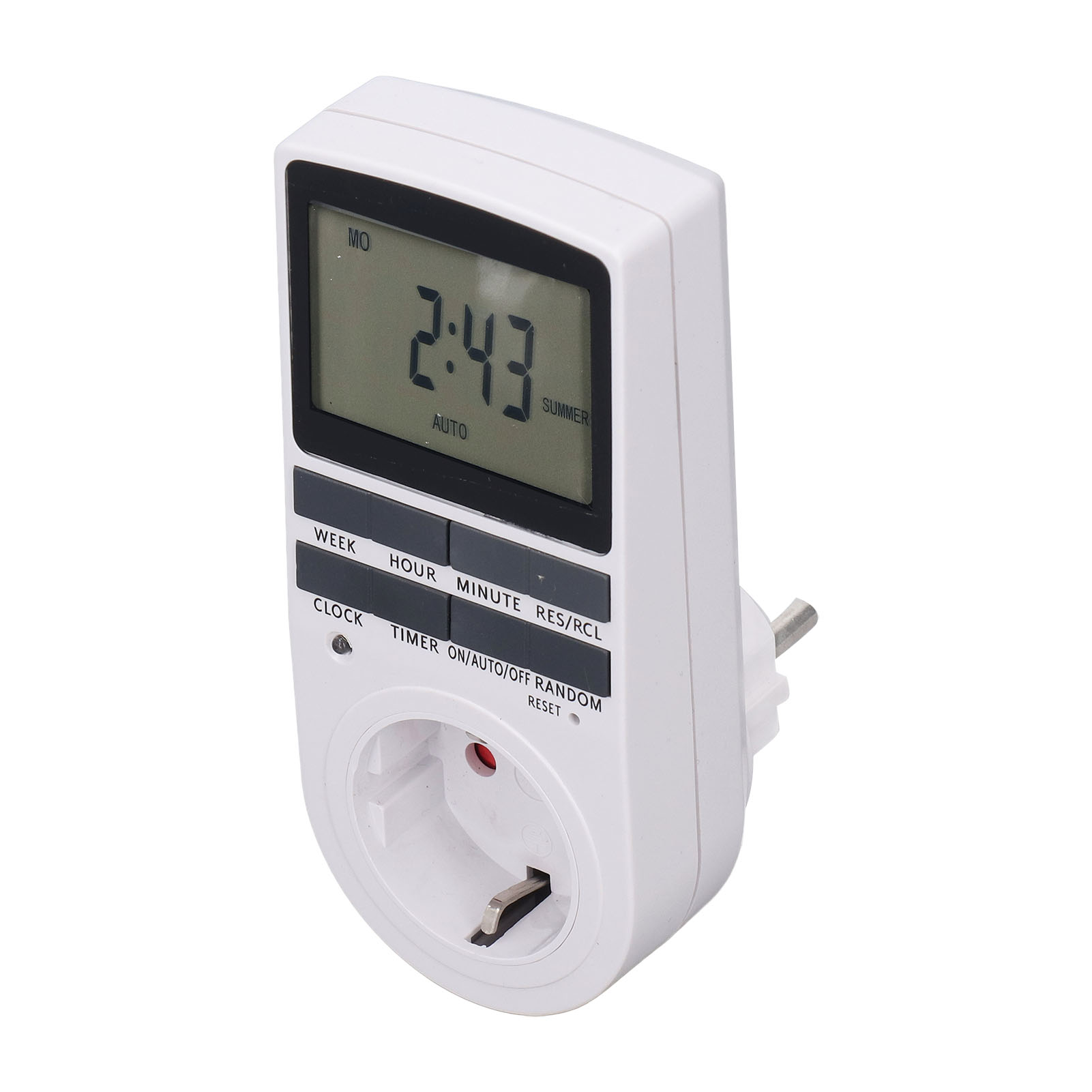 Intelligente, Energiesparende, Feuerhemmende, Leistungsstarke Digitale Programmierbare Steckdose Mit Timer Und 220-240-v-eurostecker