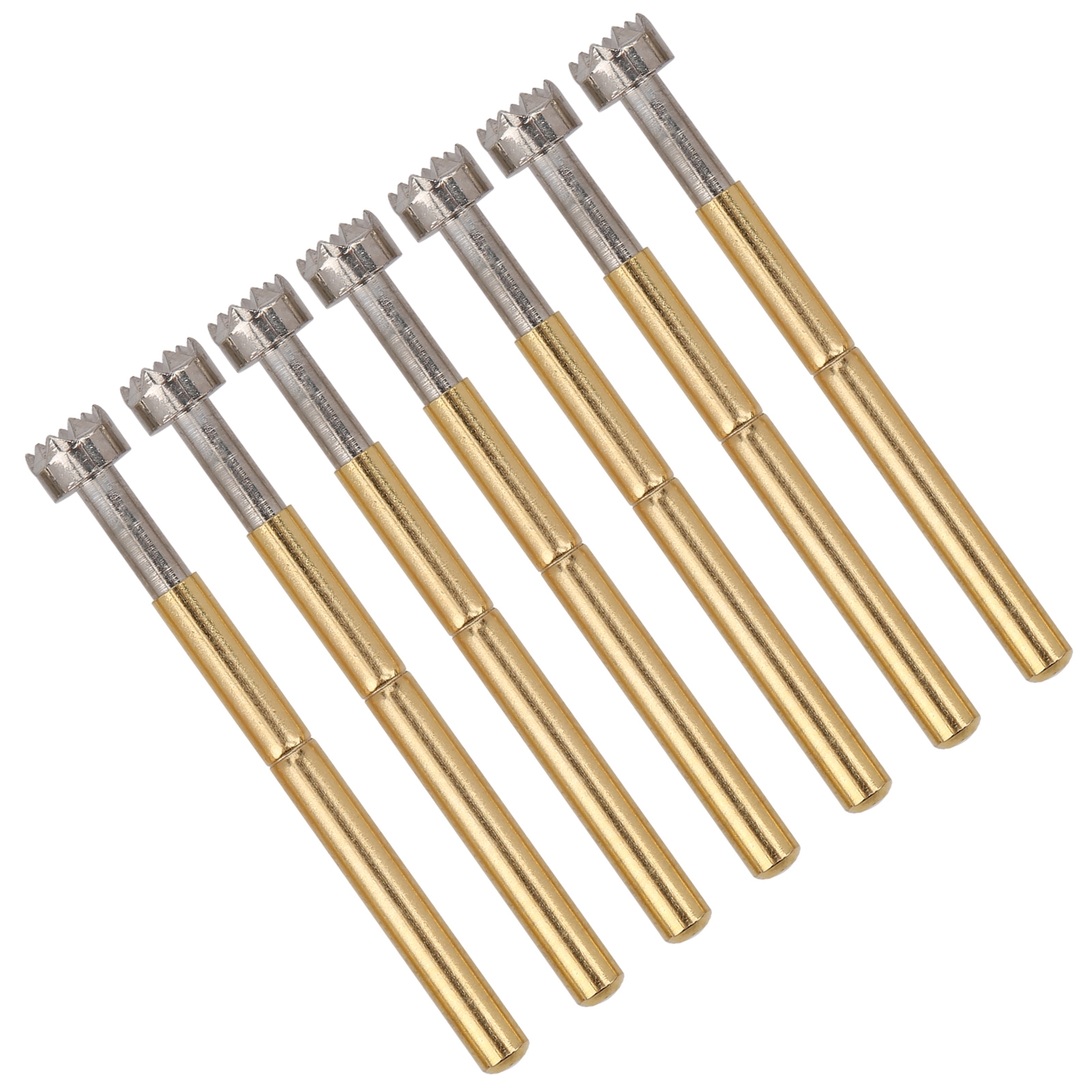 Packung Mit 100 Federbelasteten 9-klauen-prüfspitzen Zum Testen Von Belasteten Kontaktstiften, Industriebedarf, 2,36 Mm, P156-h