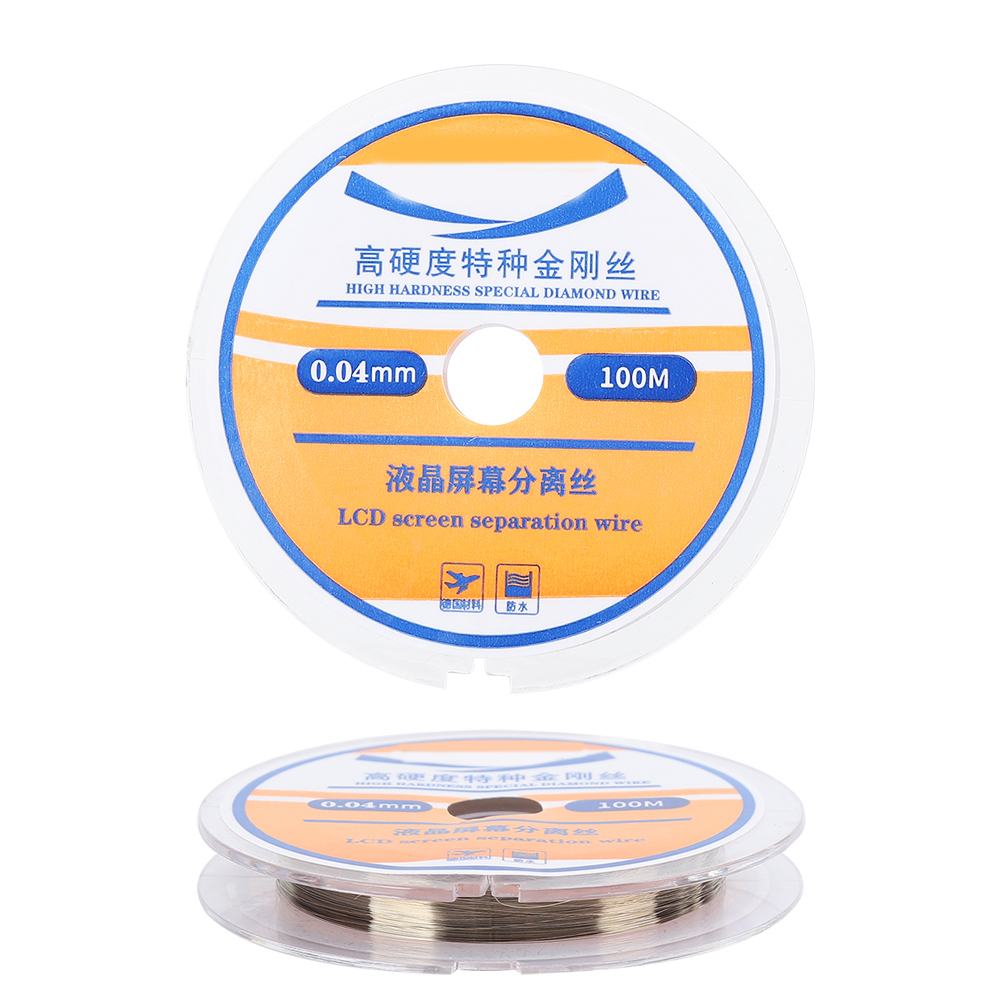 2 Metalldrähte Lcd-bildschirmtrenner Für Die Handy-reparatur, 100 M, 0,04 Mm