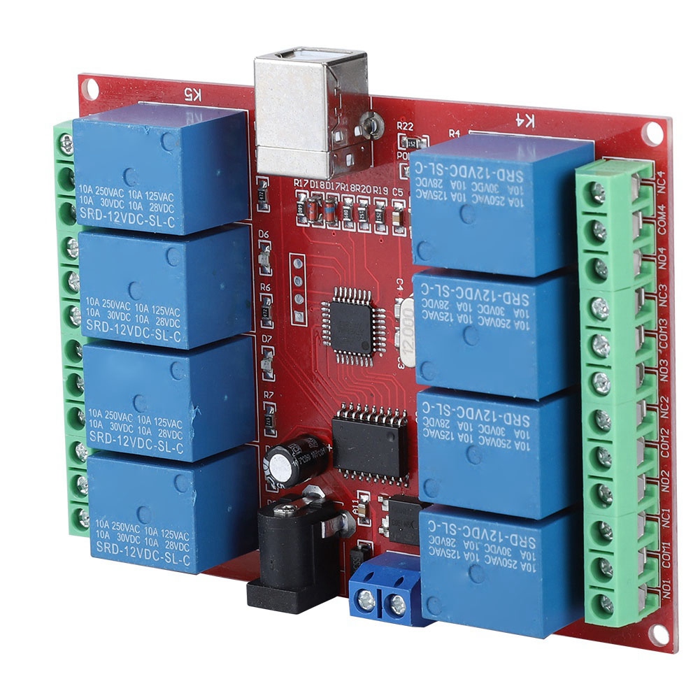 12v 8-kanal Usb Smart Control Relaismodul Für Computer – Treiber Nicht Erforderlich