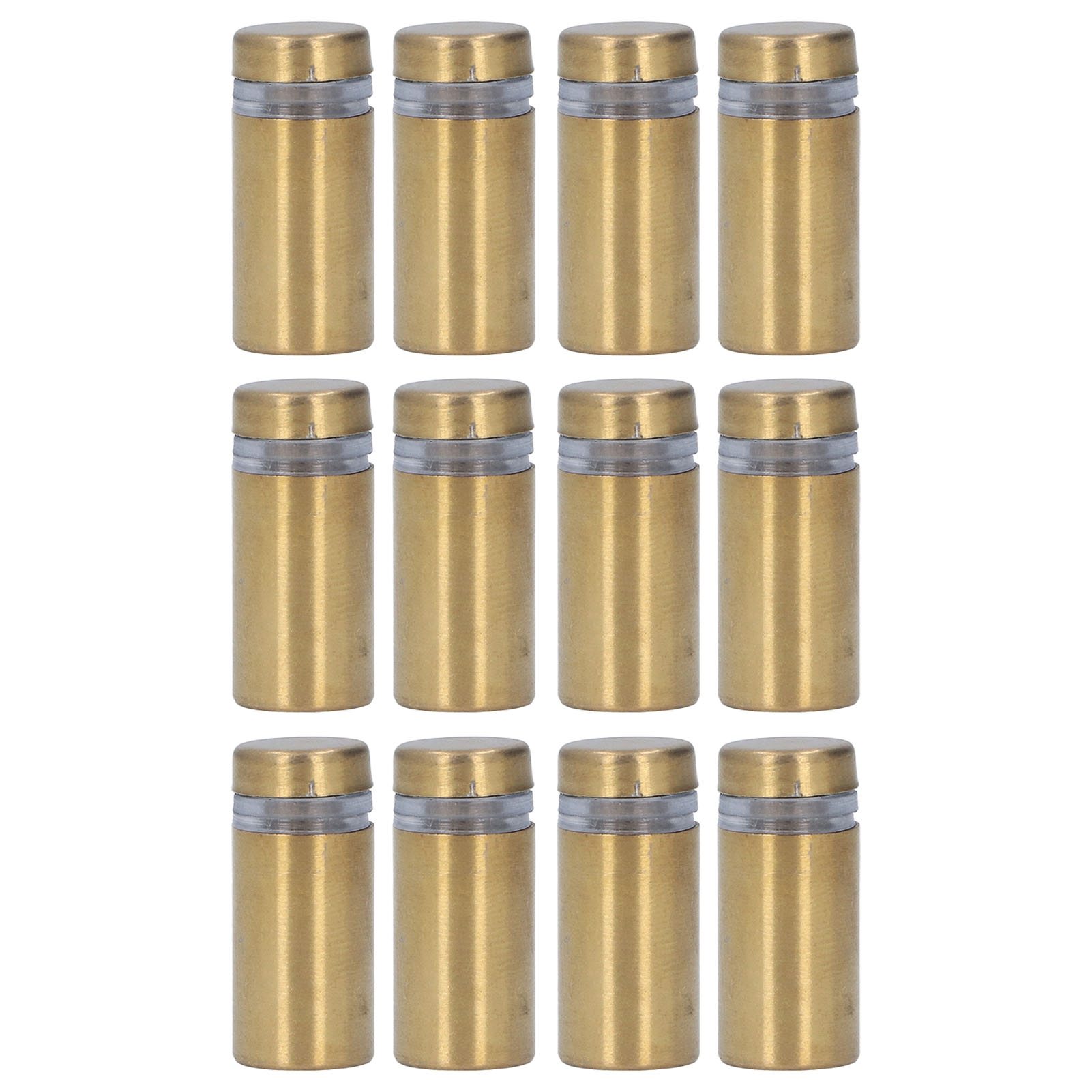 Packung Mit 12 Edelstahl-abstandsschrauben Für Wandmontierte Werbetafeln, Befestigungsmaterial Für Acrylglas 12 X 25 Mm